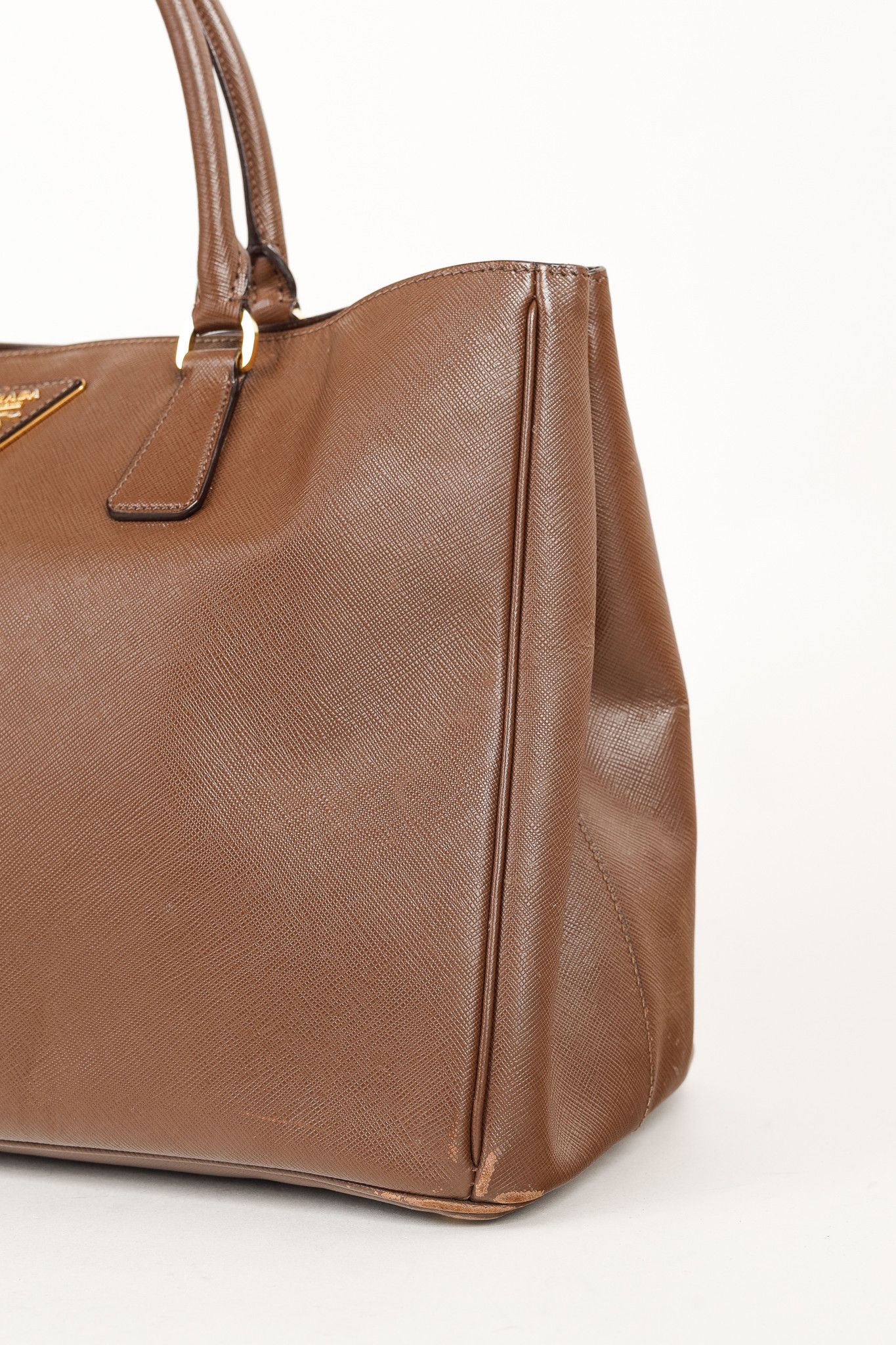Prada Prada Galleria Medium Brown Saffiano Leather Tote Size ONE SIZE - 7 Thumbnail