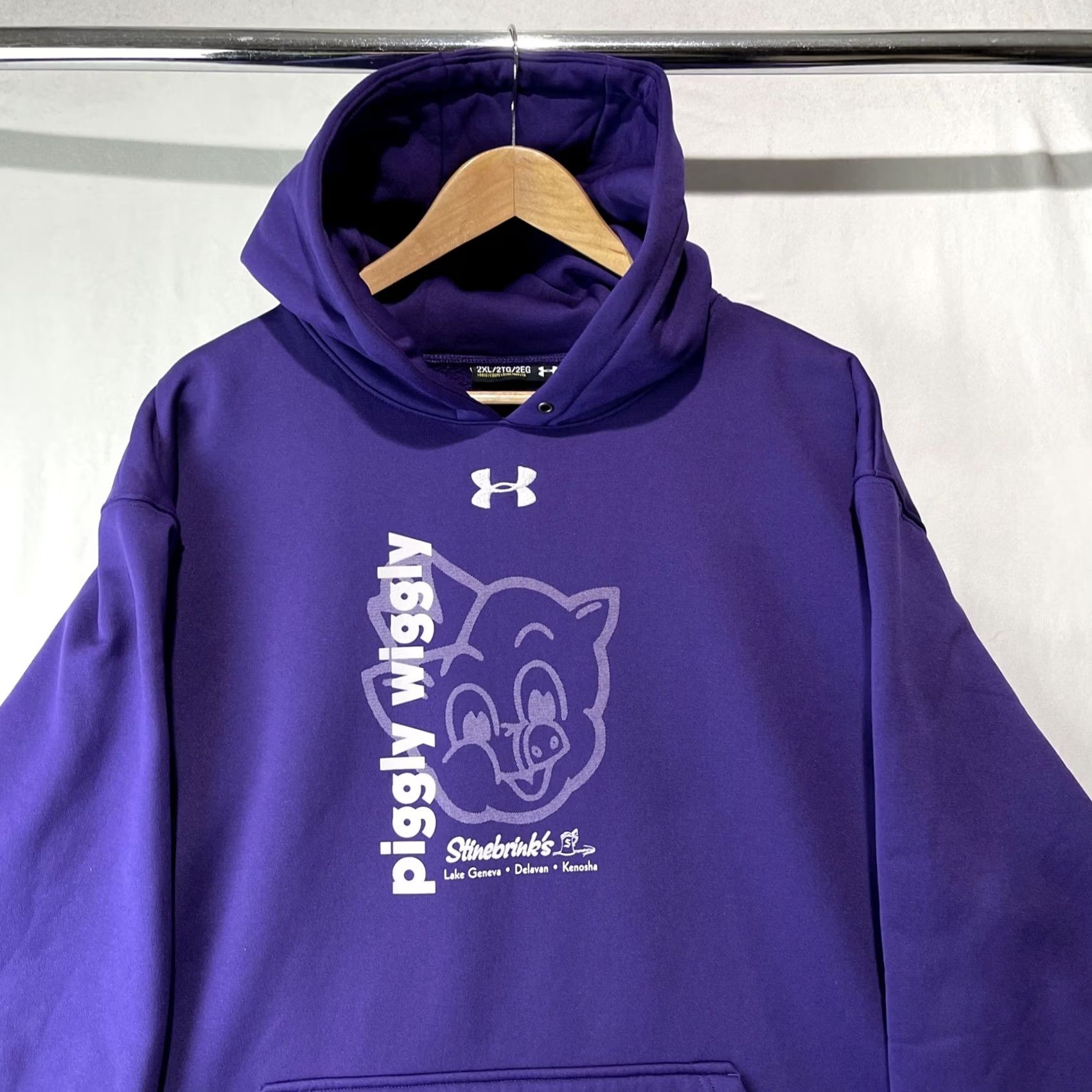 Under Armour Under Armour Grocery Store Hoodie Pullover Men 2XL Purple Graphic Print Hoodie Pullover Size US XXL / EU 58 / 5 - 2 Thumbnail