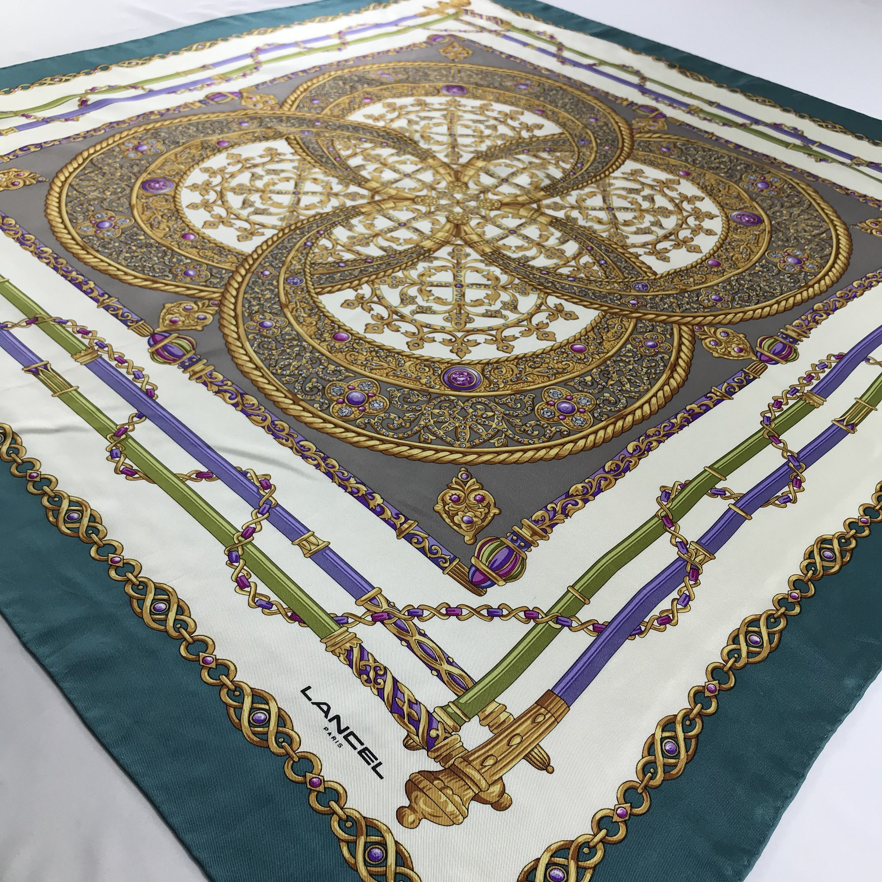 Lancel Vintage Lancel Silk Scarf Size ONE SIZE - 3 Thumbnail
