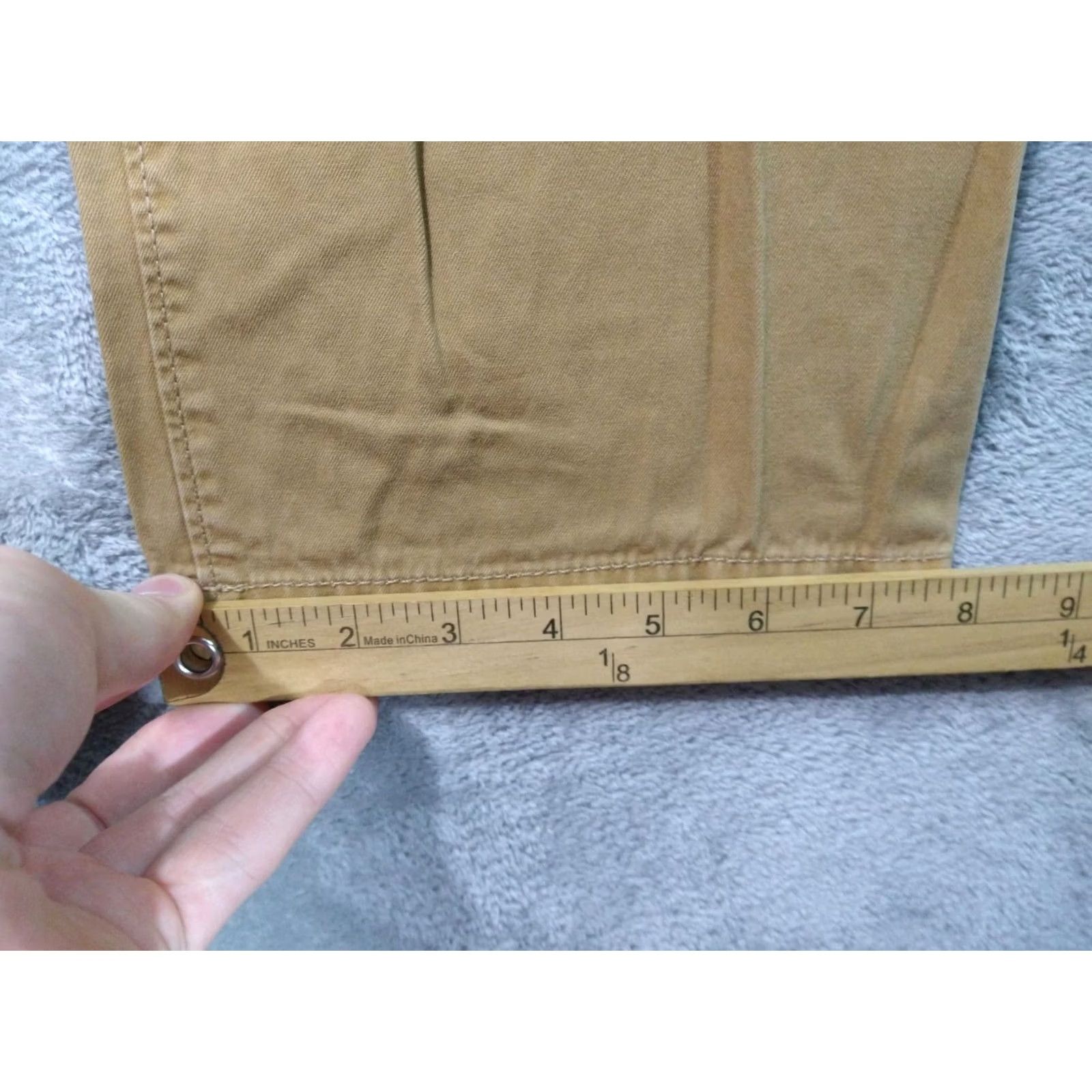 American Eagle Outfitters American Eagle Outfitters Pants Mens 31x32 Beige Chino Flat Front Straight Regular Wool? (Note: Original does not include wool—placeholder) Size US 31 - 6 Thumbnail