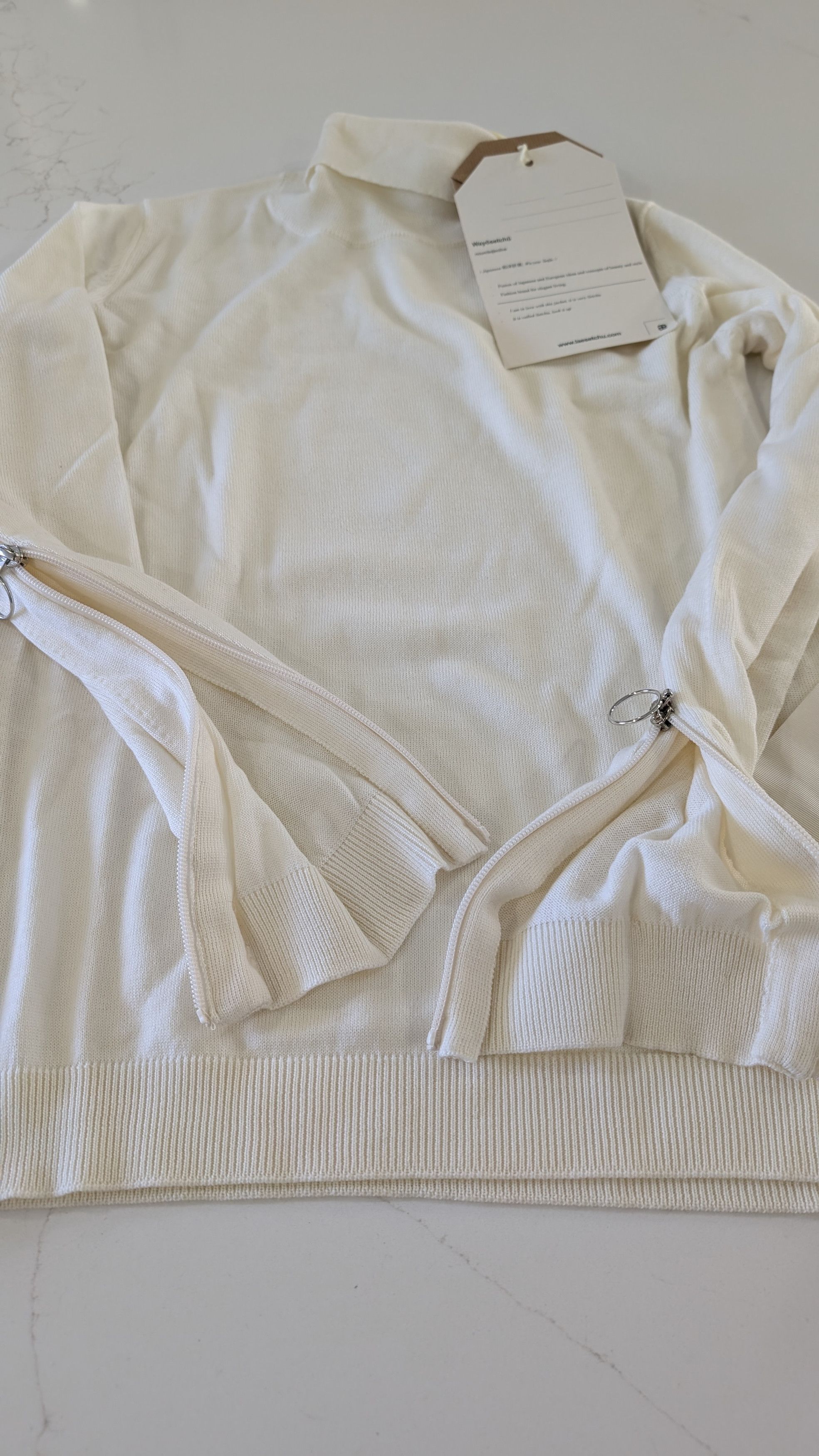 Other SETCHU Zip Knit Turtleneck Sweater Off-White Size 1 S Size US S / EU 44-46 / 1 - 10 Thumbnail