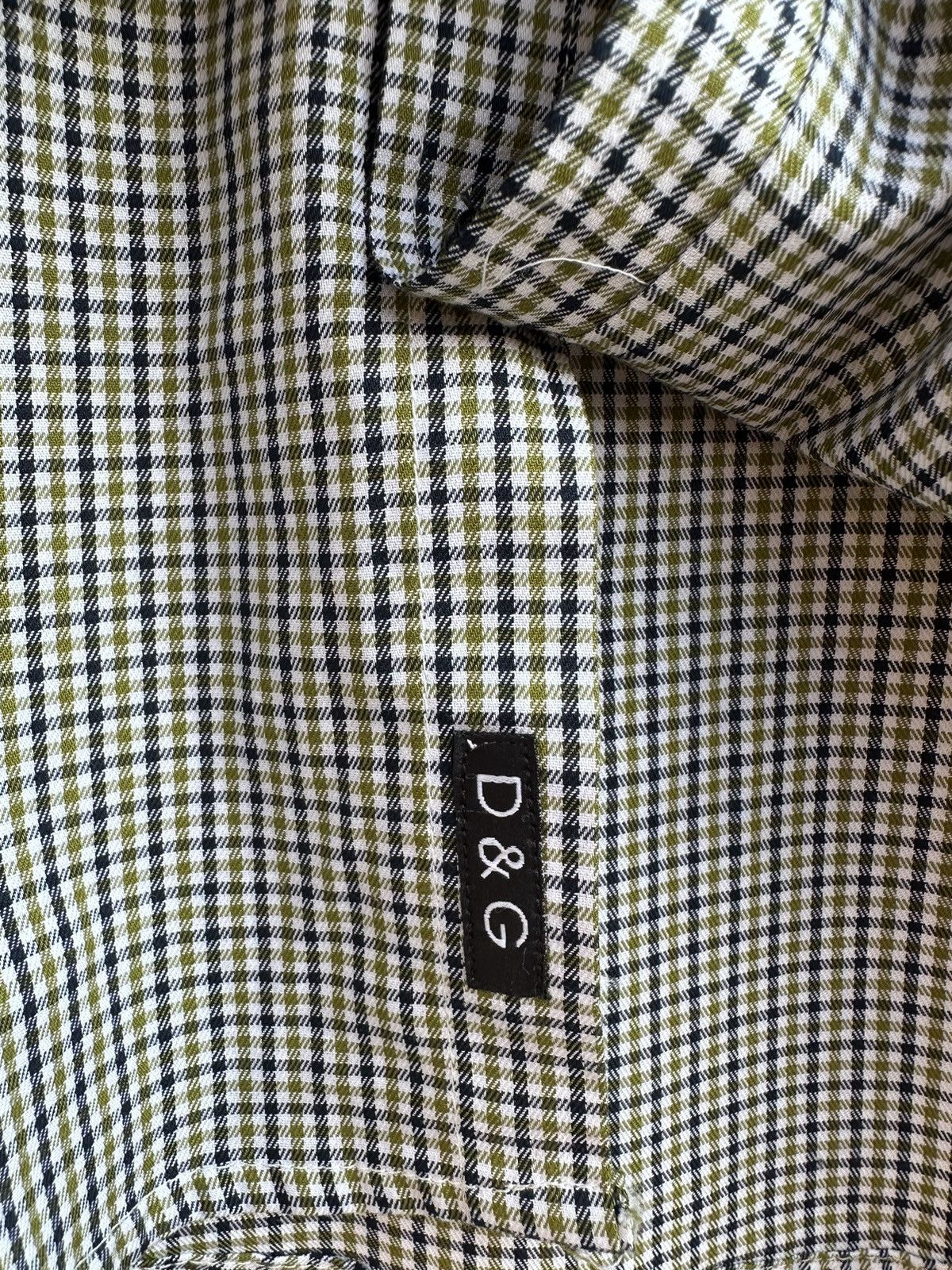 Dolce & Gabbana Dolce & Gabbana checkered two tone premium shirt Size US M / EU 48-50 / 2 - 9 Thumbnail
