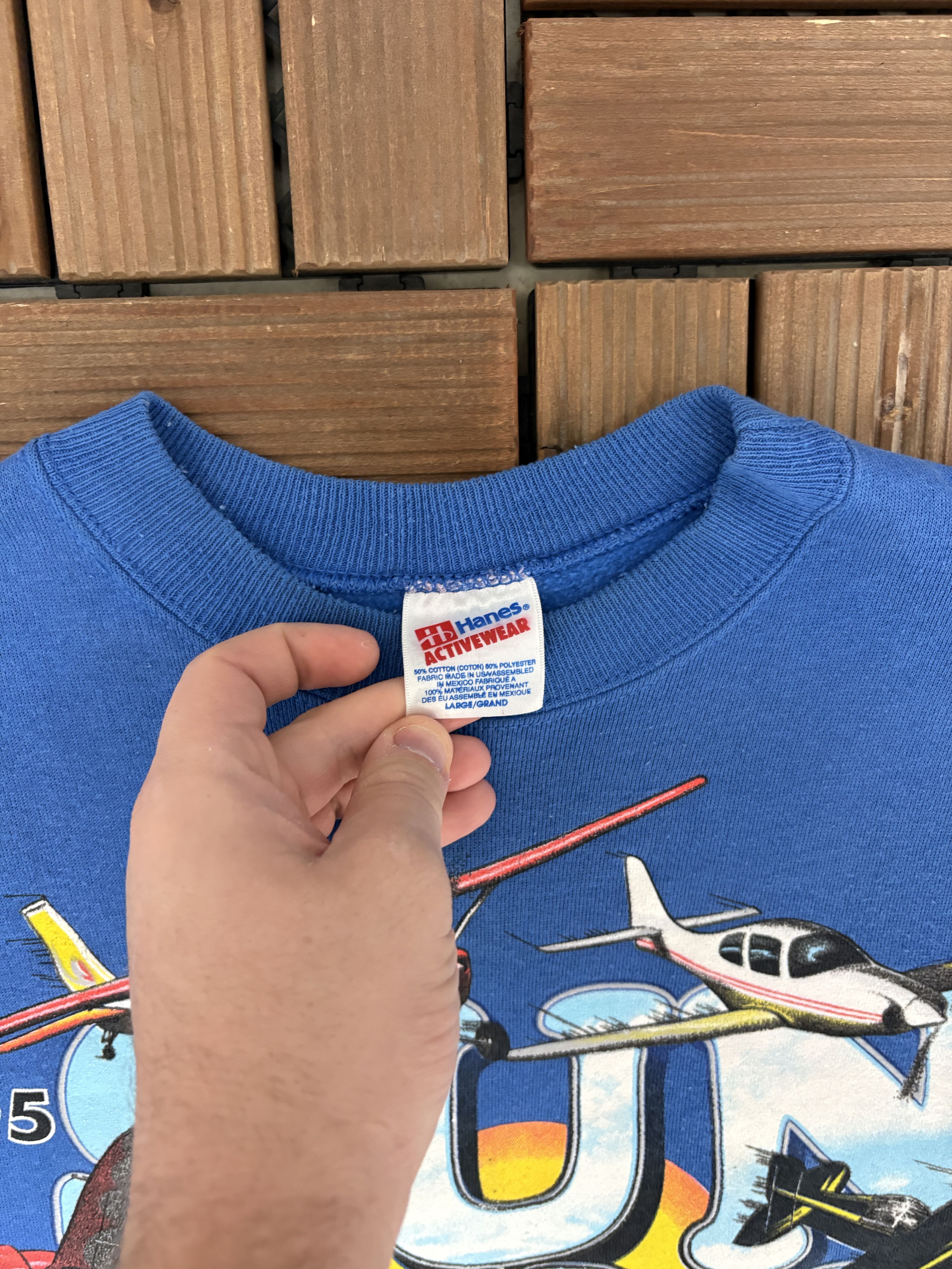 Vintage Sun 'n Fun Lakeland, Florida Vintage Blue Crewneck Size US L / EU 52-54 / 3 - 6 Thumbnail