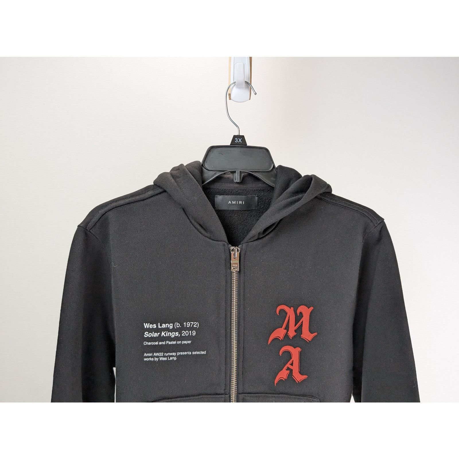 Amiri o1rshd1 Wes Lang Solar Kings Hoodie in Black Size US S / EU 44-46 / 1 - 4 Thumbnail