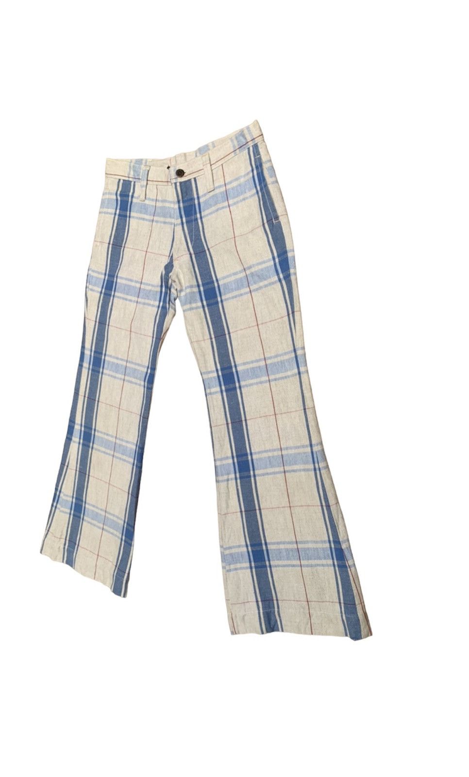 Alexander McQueen Rare.. Vintage Alexender Mcqueen Flare Plaid Pants Size US 28 / EU 44 - 3 Thumbnail