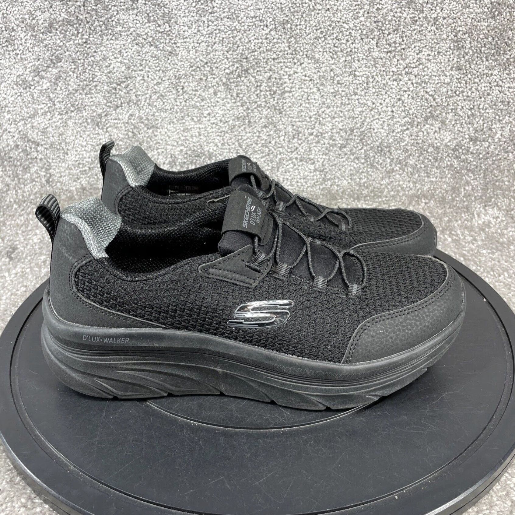 Skechers Heather Gray Fabric Lace Up Sneakers for Women in Size 10 by Skechers Goga Max 14173 Grailed