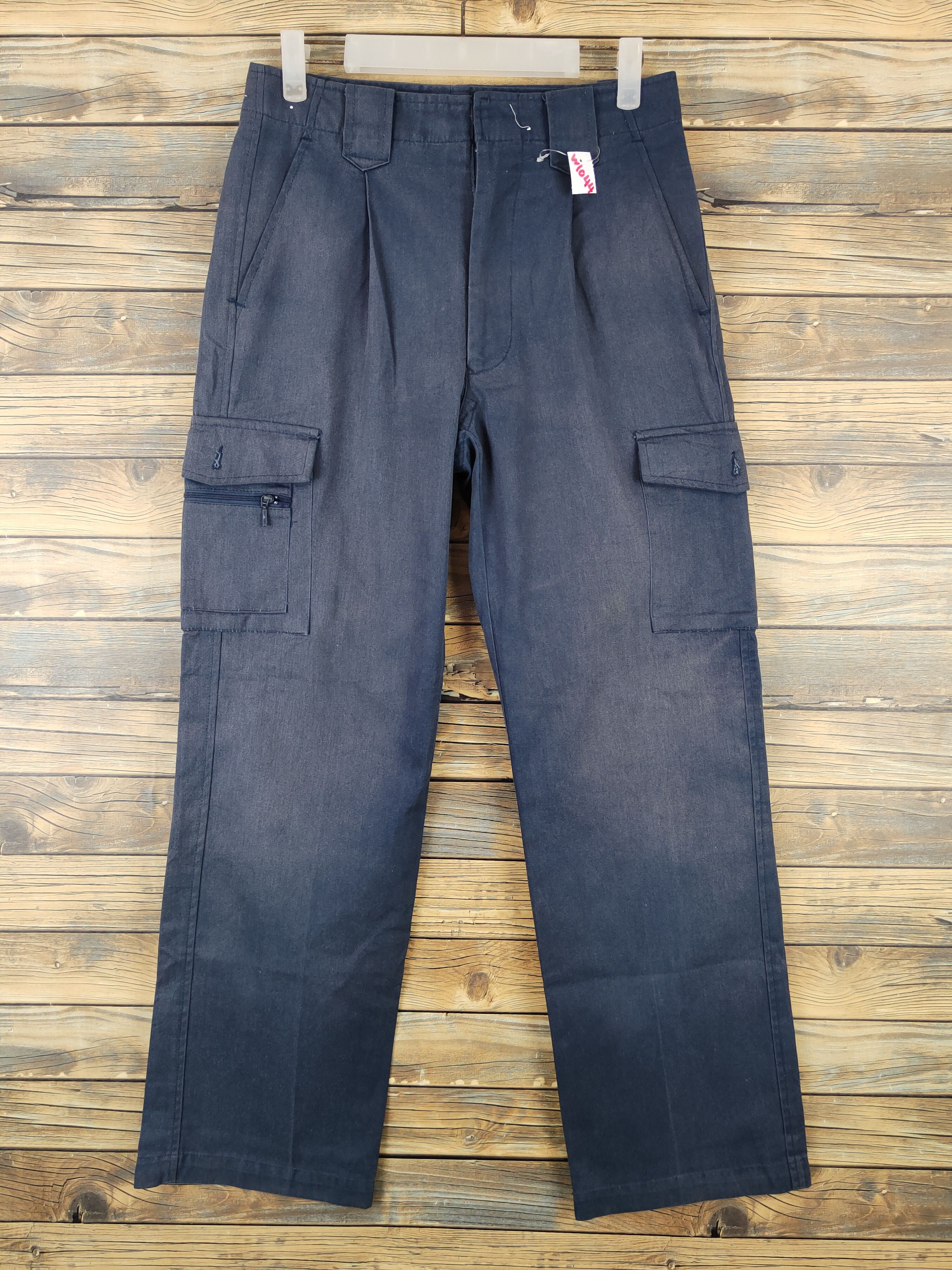 Japanese Brand Japanese Brand Navy Faded Multipocket Cargo Pants #W1044 Size US 28 / EU 44 - 1 Thumbnail
