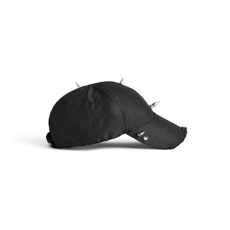 Balenciaga o1tr1nto0526 Size: OS / Perforated Spike Hat / Cap in Black Size ONE SIZE - 4 Thumbnail