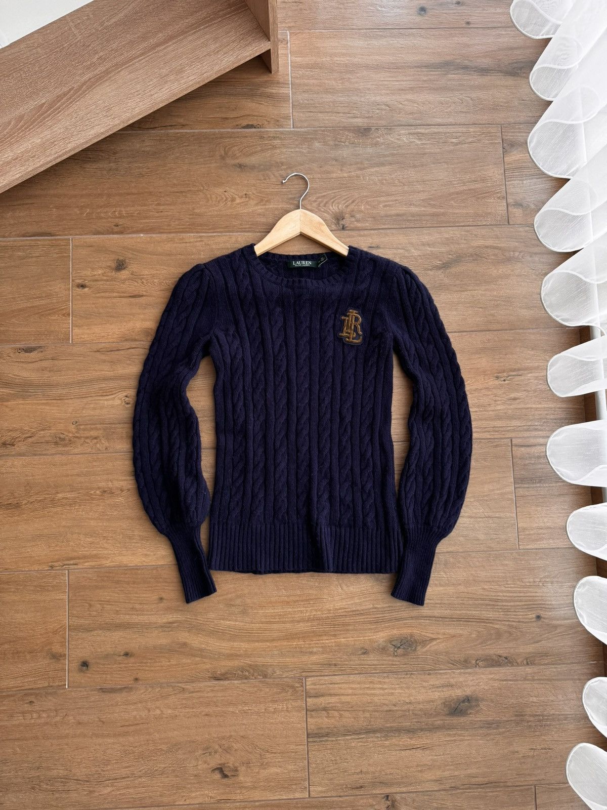 Lauren Ralph Lauren Vintage Lauren Ralph Lauren W’ Navy Cable Knit Sweater Size S / US 4 / IT 40 - 5 Thumbnail