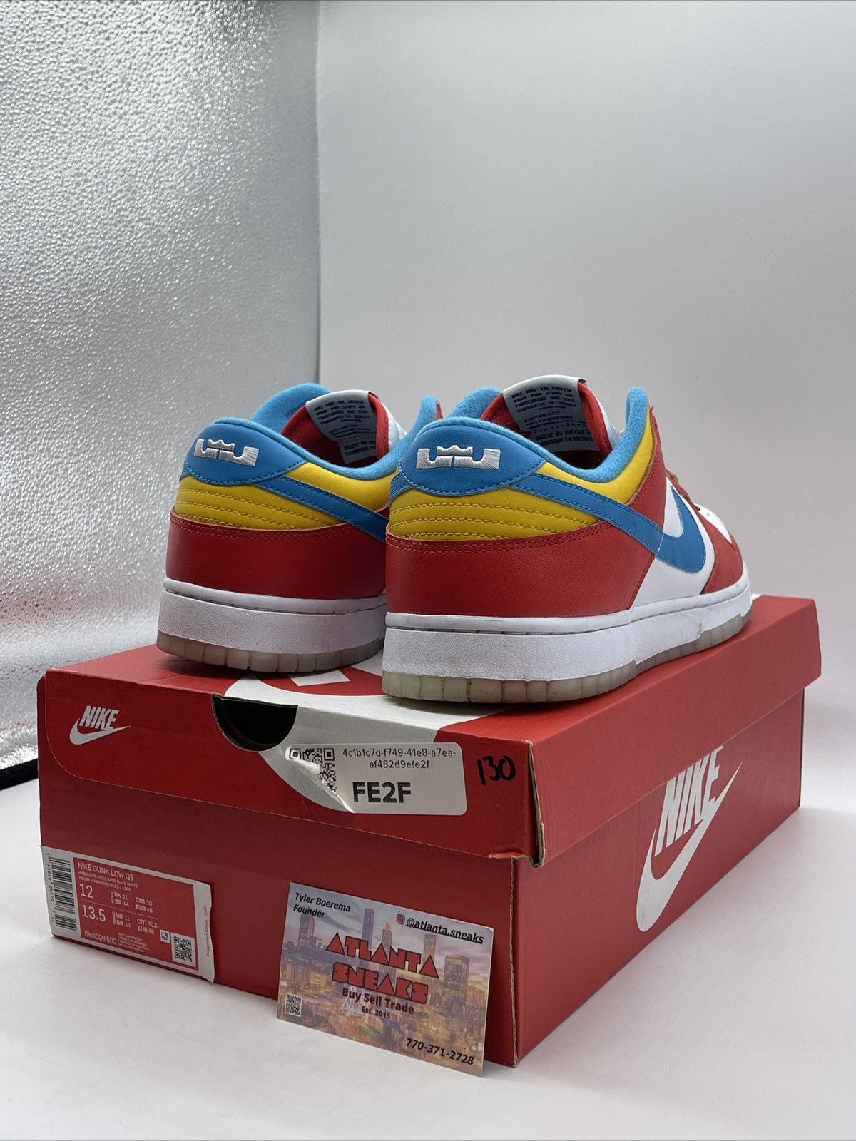 Nike Lebron James x fruity pebbles x dunk low Size US 12 / EU 45 - 5 Thumbnail