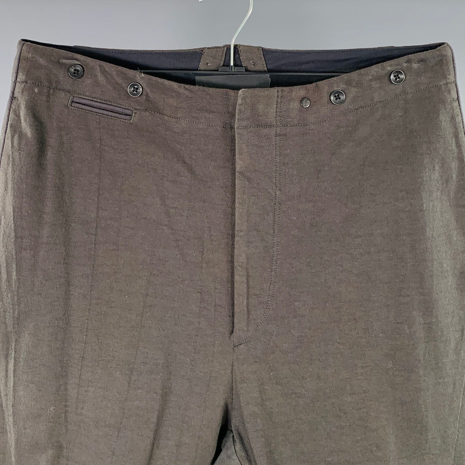 Rag & Bone RAG & BONE 31 Grey Cotton Blend Drop Crotch Casual Pants Size US 31 - 2 Thumbnail