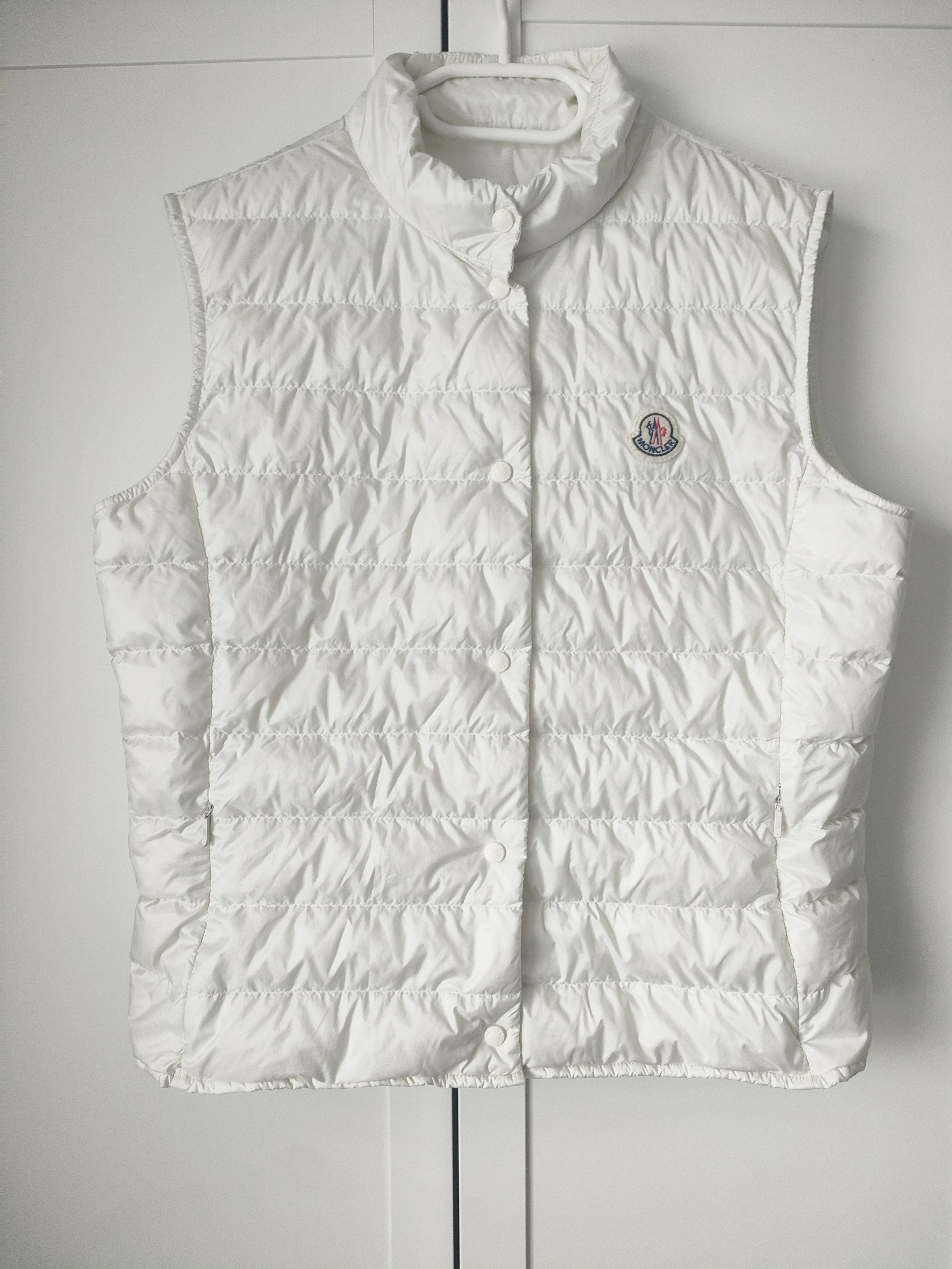 Moncler Moncler cream women's liane gilet vest Size S / US 4 / IT 40 - 1 Thumbnail
