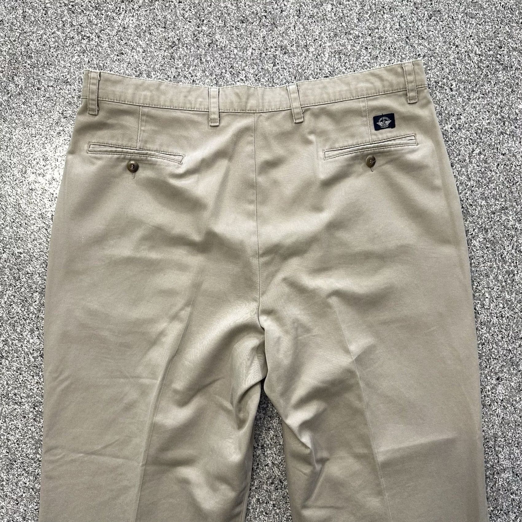 Dockers VINTAGE Dockers Khakis Pants Men 38x30 Slim Pleated Straight Cotton Beige Size US 38 / EU 54 - 7 Thumbnail