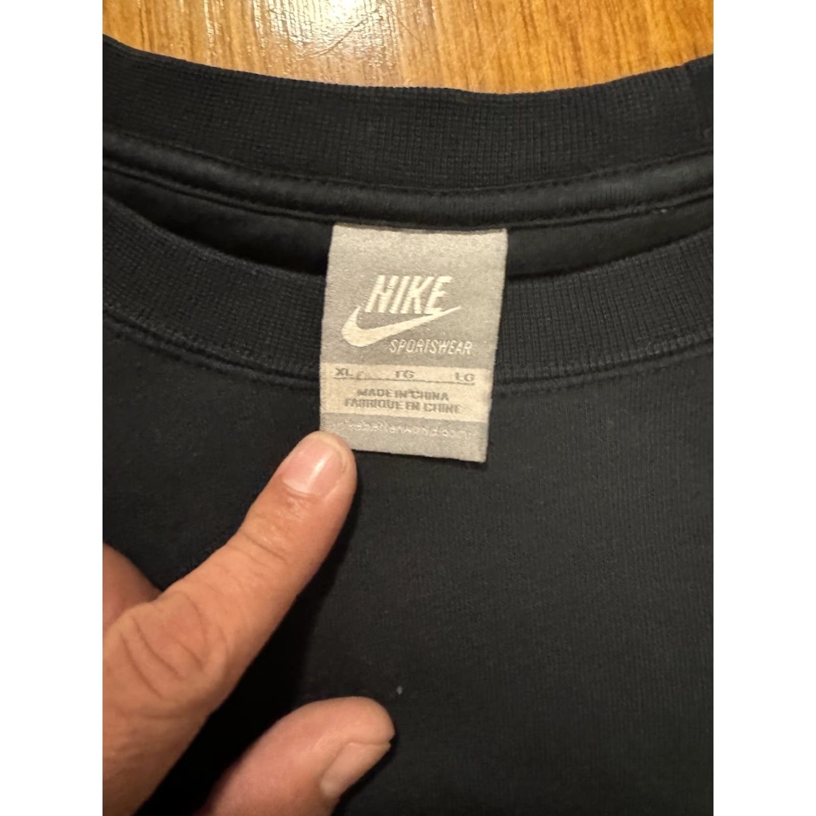 Nike VINTAGE Nike Sweatshirt Women XL Black AF1 Sweater Air Force One Eric Haze Graffiti Size XL / US 12-14 / IT 48-50 - 7 Thumbnail