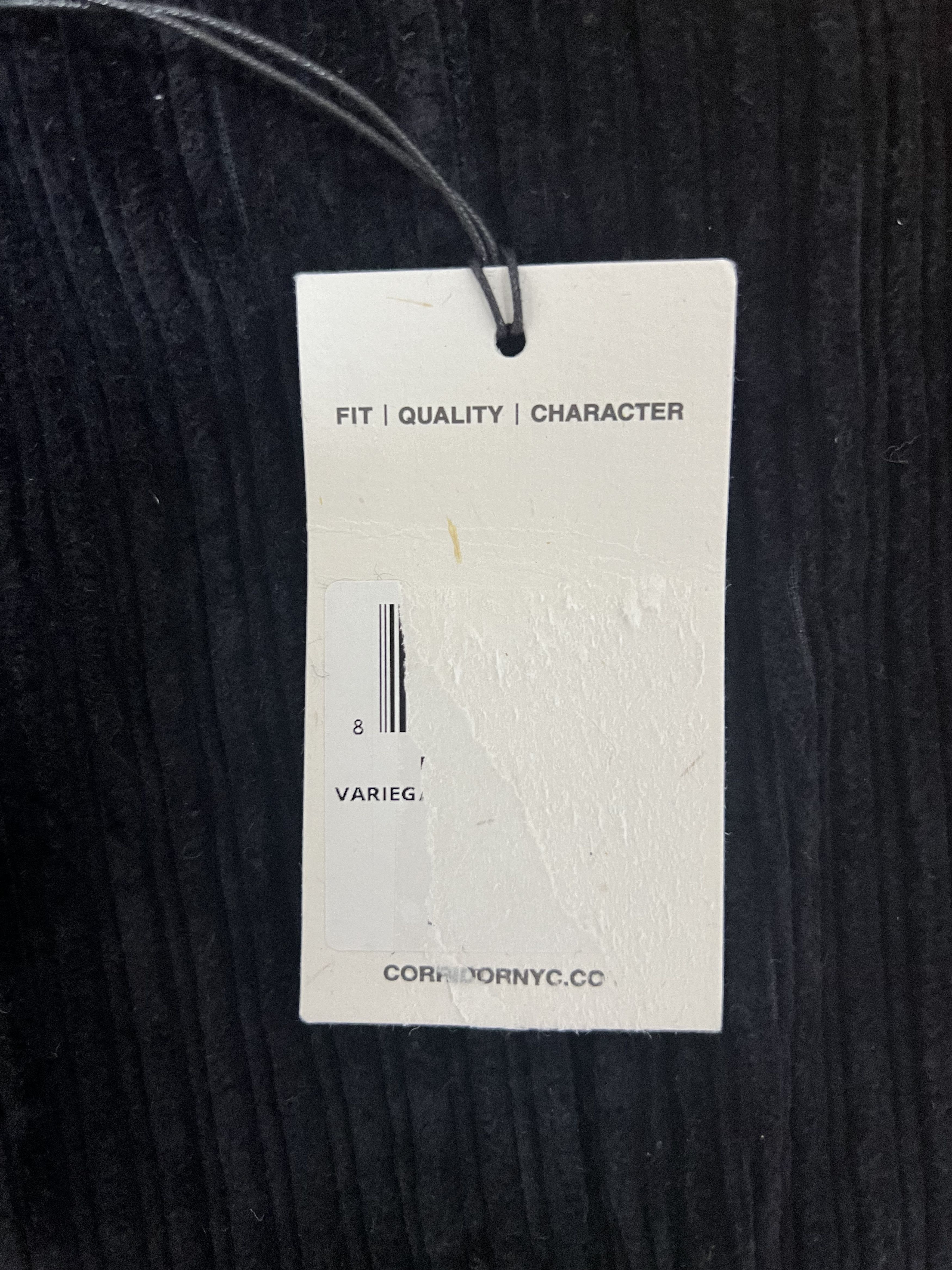 Corridor 💚 AW21 Corridor NYC Variegated Cord Zip Jacket Black NEW Size US L / EU 52-54 / 3 - 15 Thumbnail