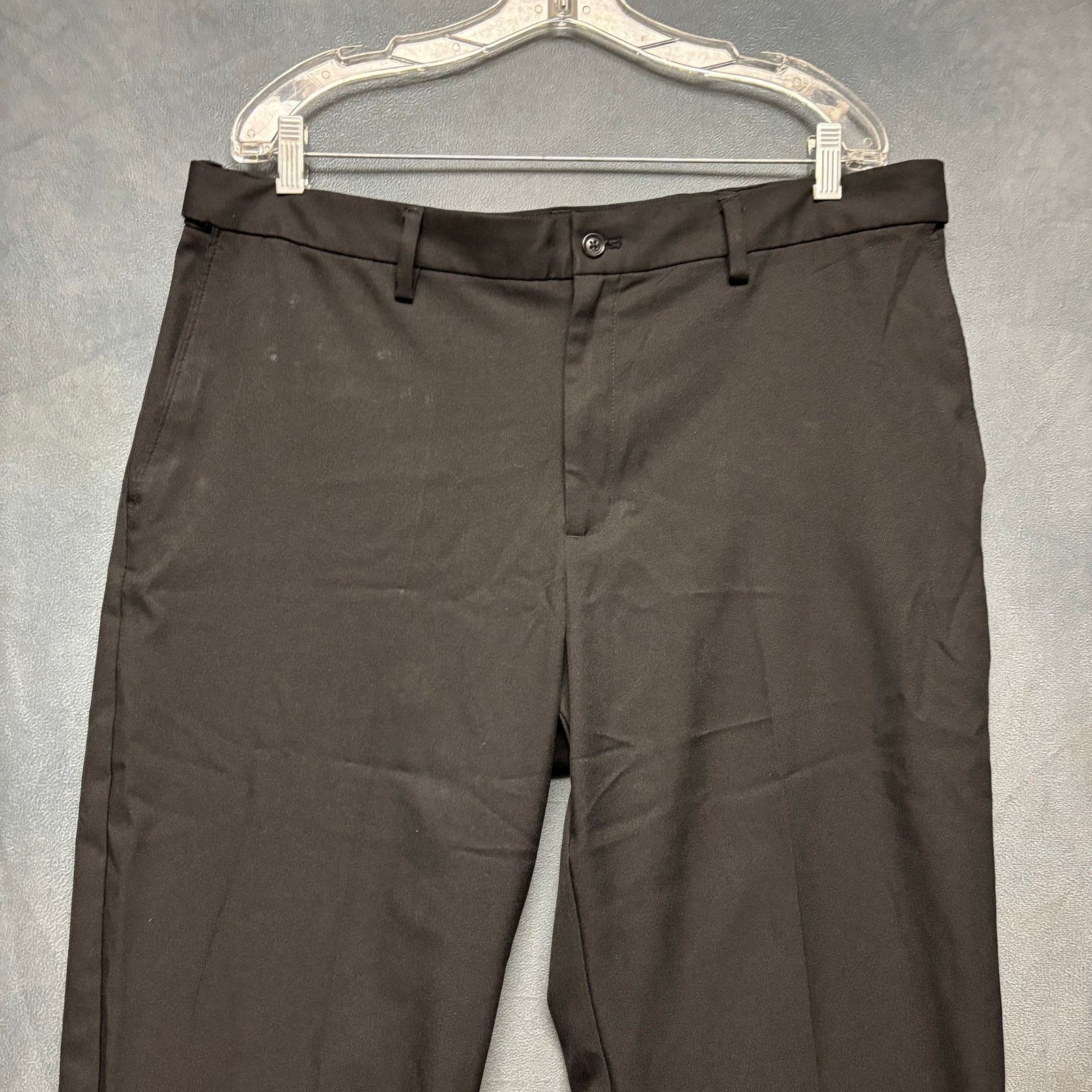 Savane Savane Men’s Black Dress Pants 38x30 Classic Fit Flat Front Size US 38 / EU 54 - 14 Thumbnail