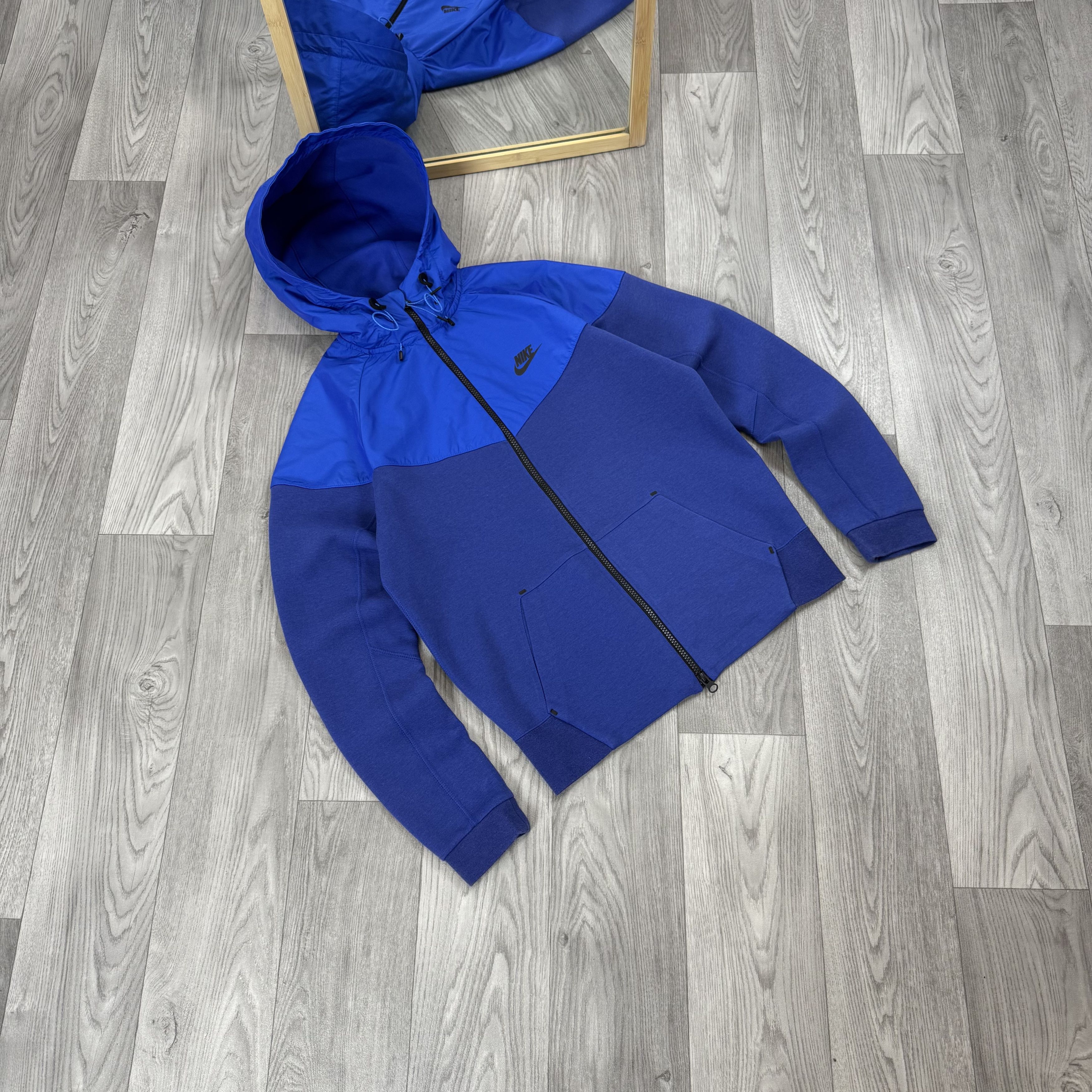 Nike Nike Tech Fleece Blue Zip Hoodie Hooded Track Jacket Size US S / EU 44-46 / 1 - 2 Thumbnail