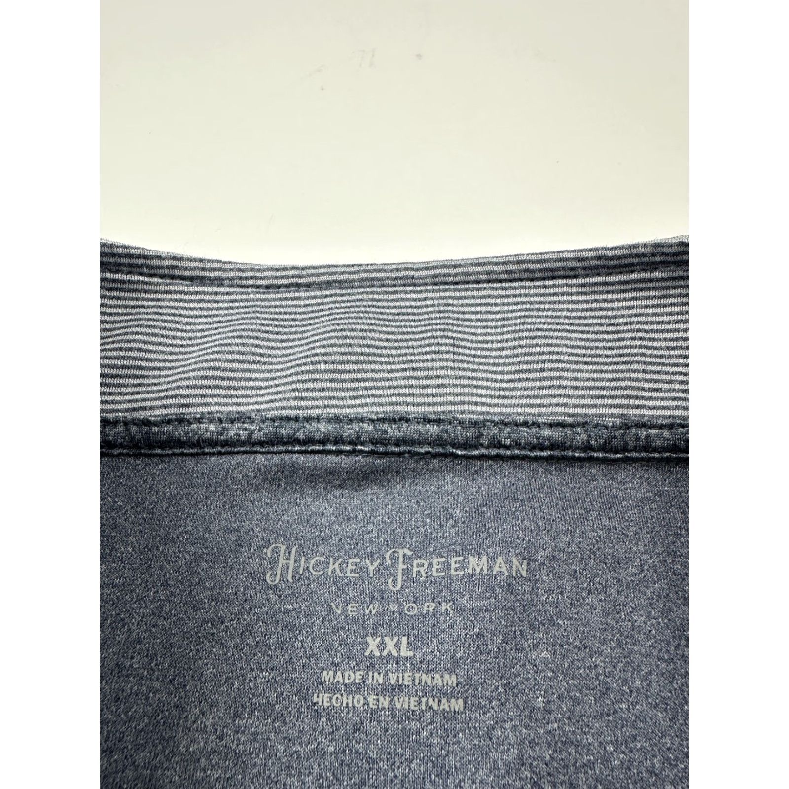 Vintage Hickey Freeman Sweater Mens 2XL Gray Quarter Zip Lightweight Striped Pullover Shirt Size US XXL / EU 58 / 5 - 3 Thumbnail