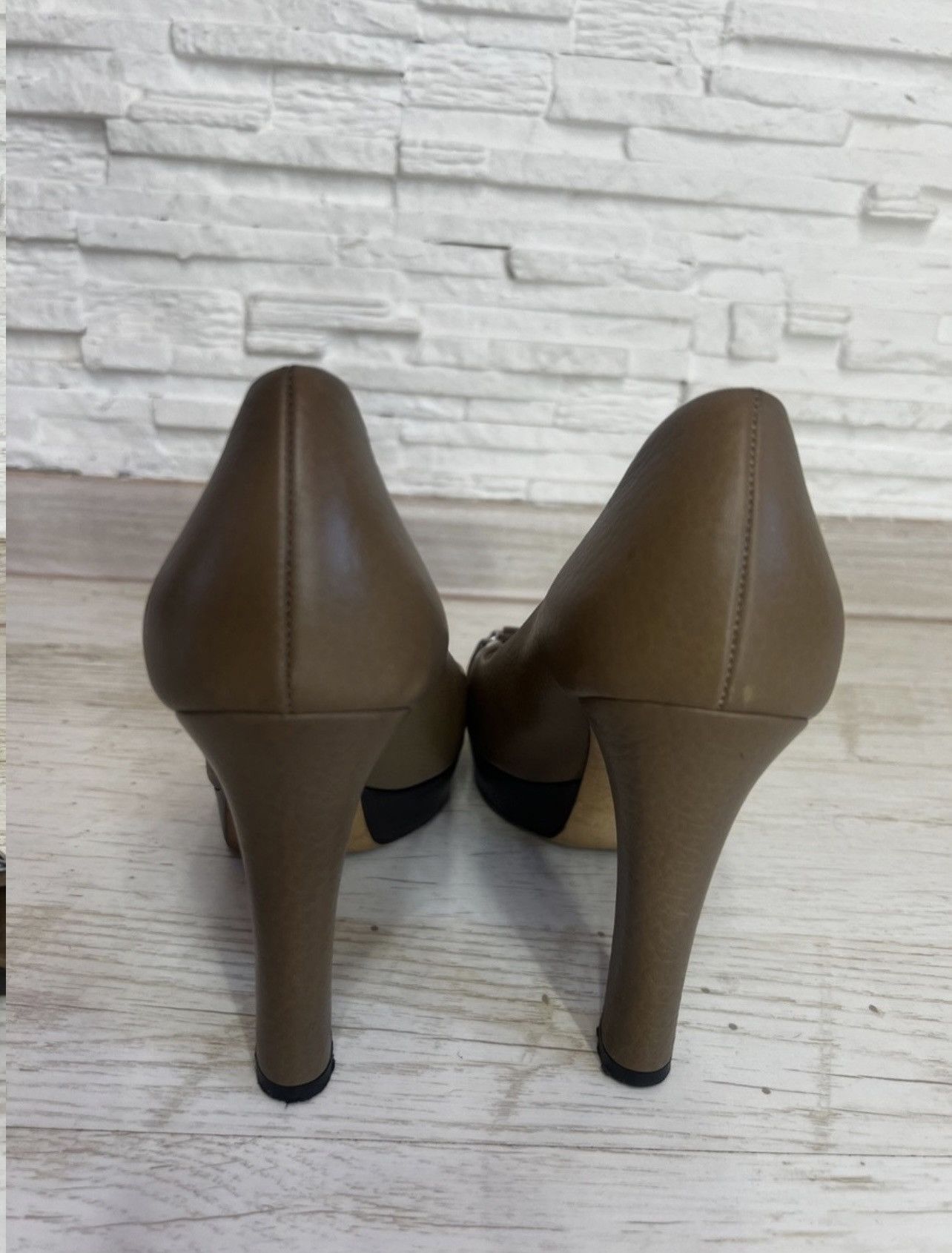 Gucci Gucci Horsebit Leather Pumps Block Heel Size 38 Size US 8 / IT 38 - 7 Thumbnail