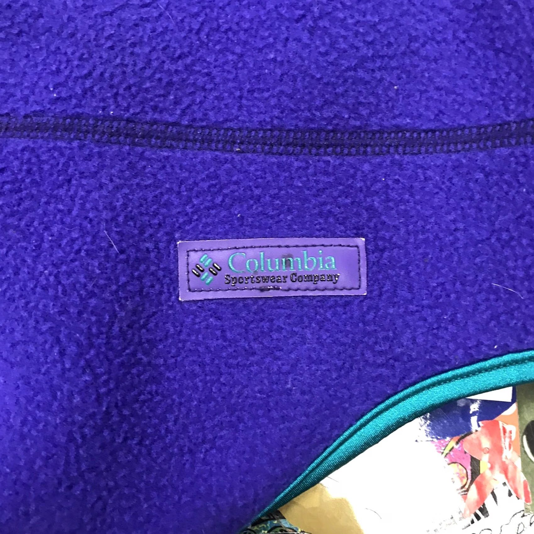 Vintage VINTAGE Columbia Sportswear Beanie Drawstrings Blue S/M Outdoor 90s Ski Unisex Adults Size ONE SIZE - 2 Thumbnail