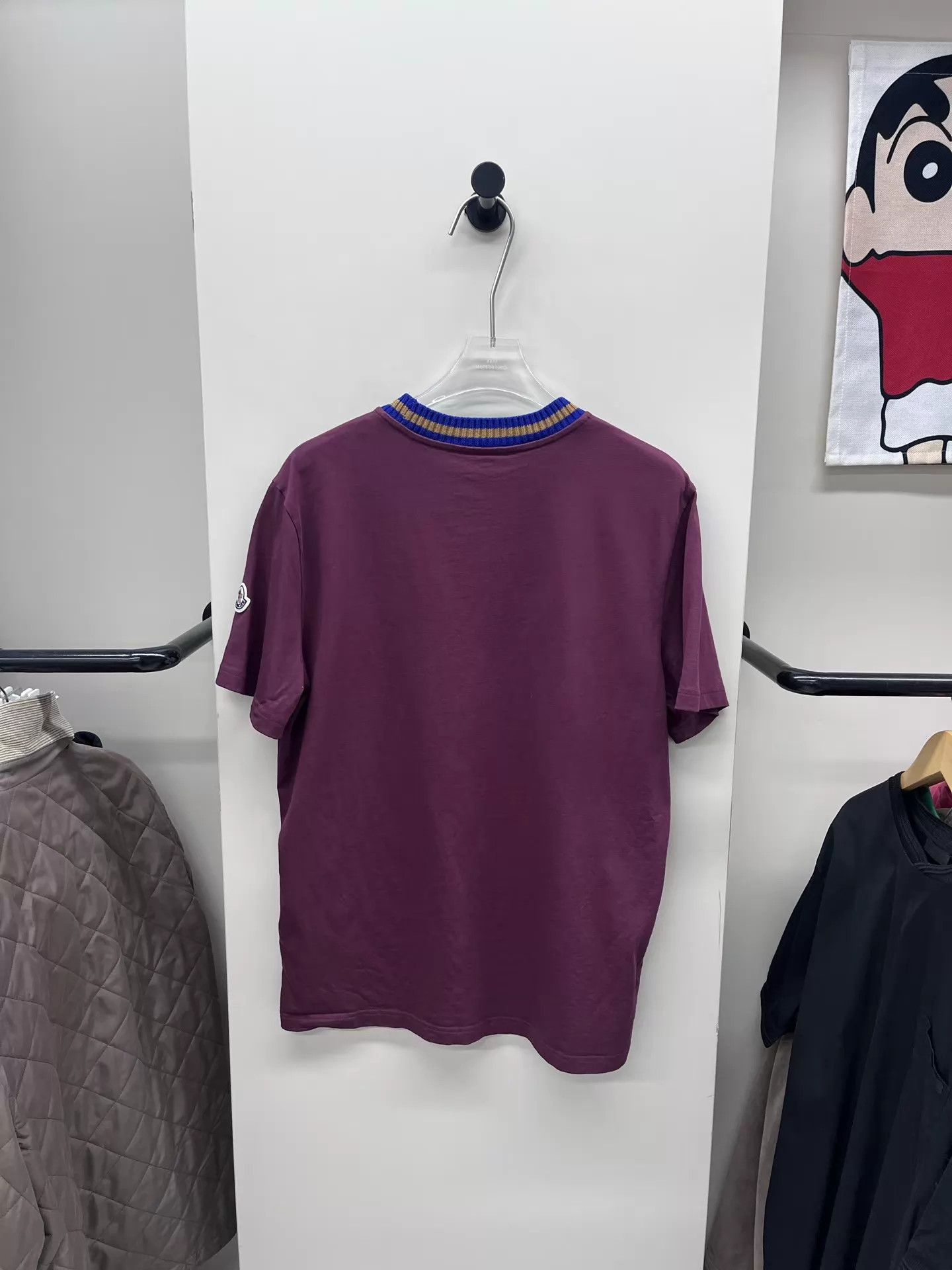 Moncler Moncler Knit Collar Embroidered Logo SS Tee XL Size XL / US 12-14 / IT 48-50 - 2 Thumbnail