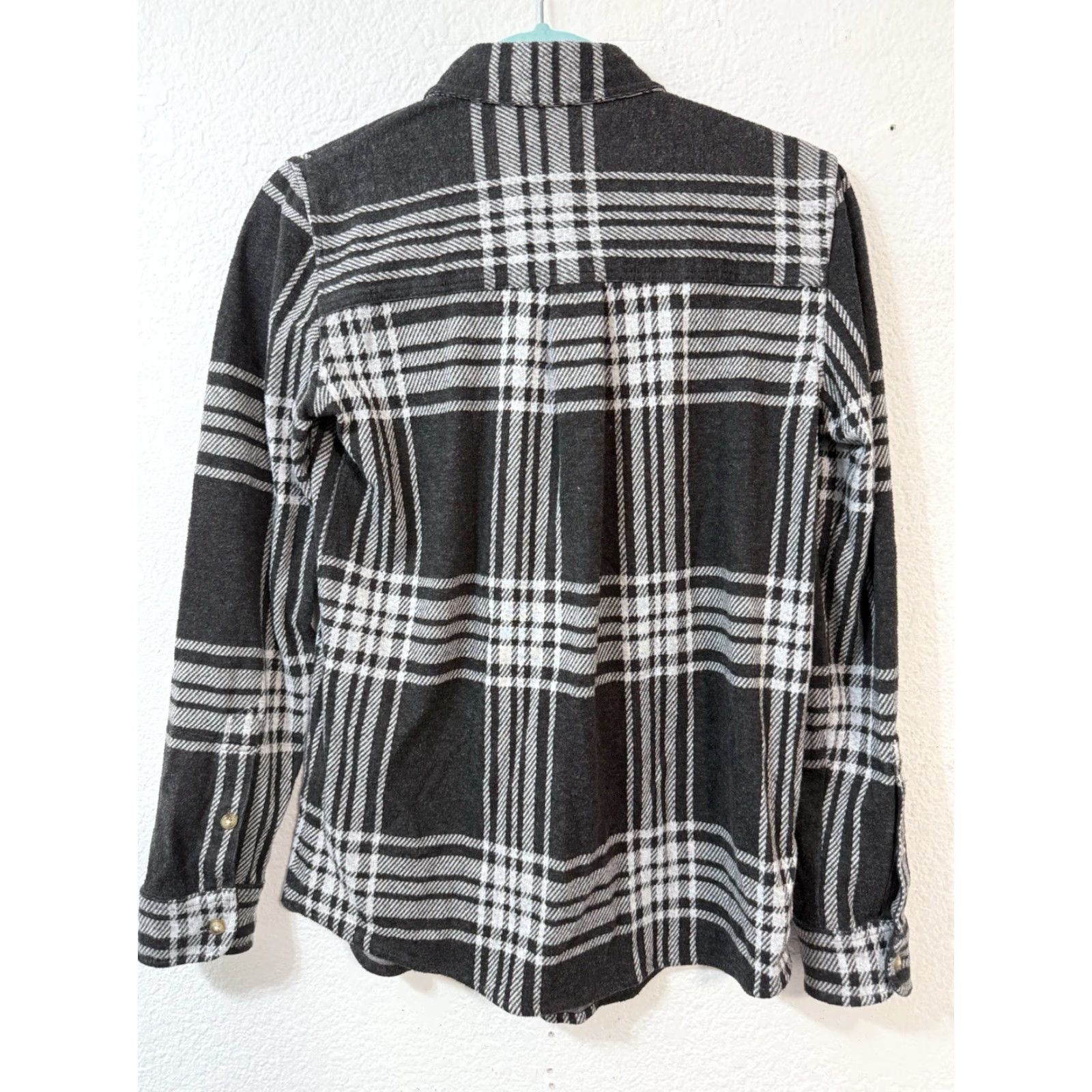 Faherty Faherty Shirt Gray Plaid Flannel Button Up Collared Women XS Size XS / US 0-2 / IT 36-38 - 5 Thumbnail