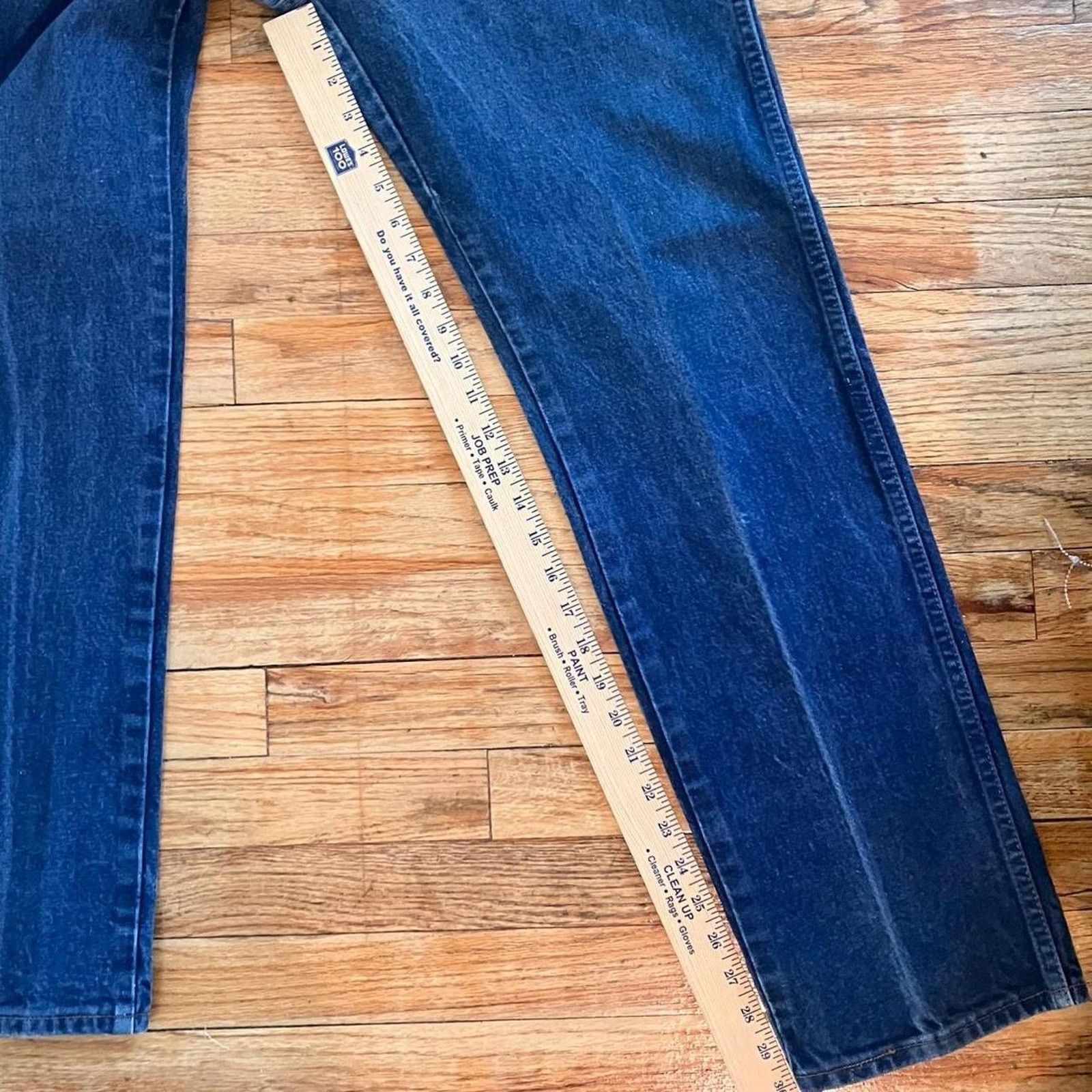 Wrangler Vintage 80s Wrangler Denim Blue Jeans Cowboy Workwear Size US 33 - 7 Thumbnail