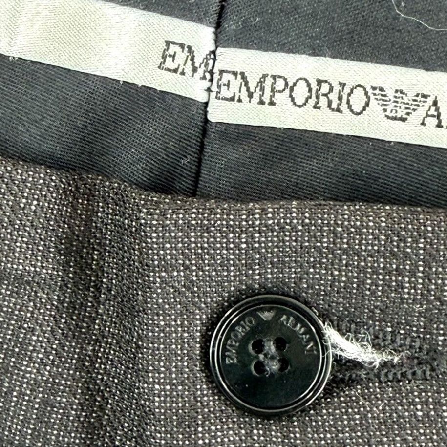 Emporio Armani Emporio Armani Trouser Dress Pants Wool Charcoal Grey 36x35 Men Regular Size US 36 / EU 52 - 2 Thumbnail