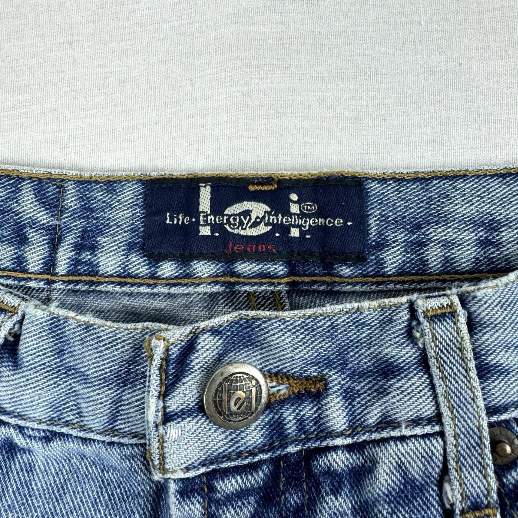Vintage VINTAGE LEI Jeans Womens 9 Blue Bootcut Hipster Y2K 90s Flared Jeans Size 30" / US 8 / IT 44 - 6 Thumbnail