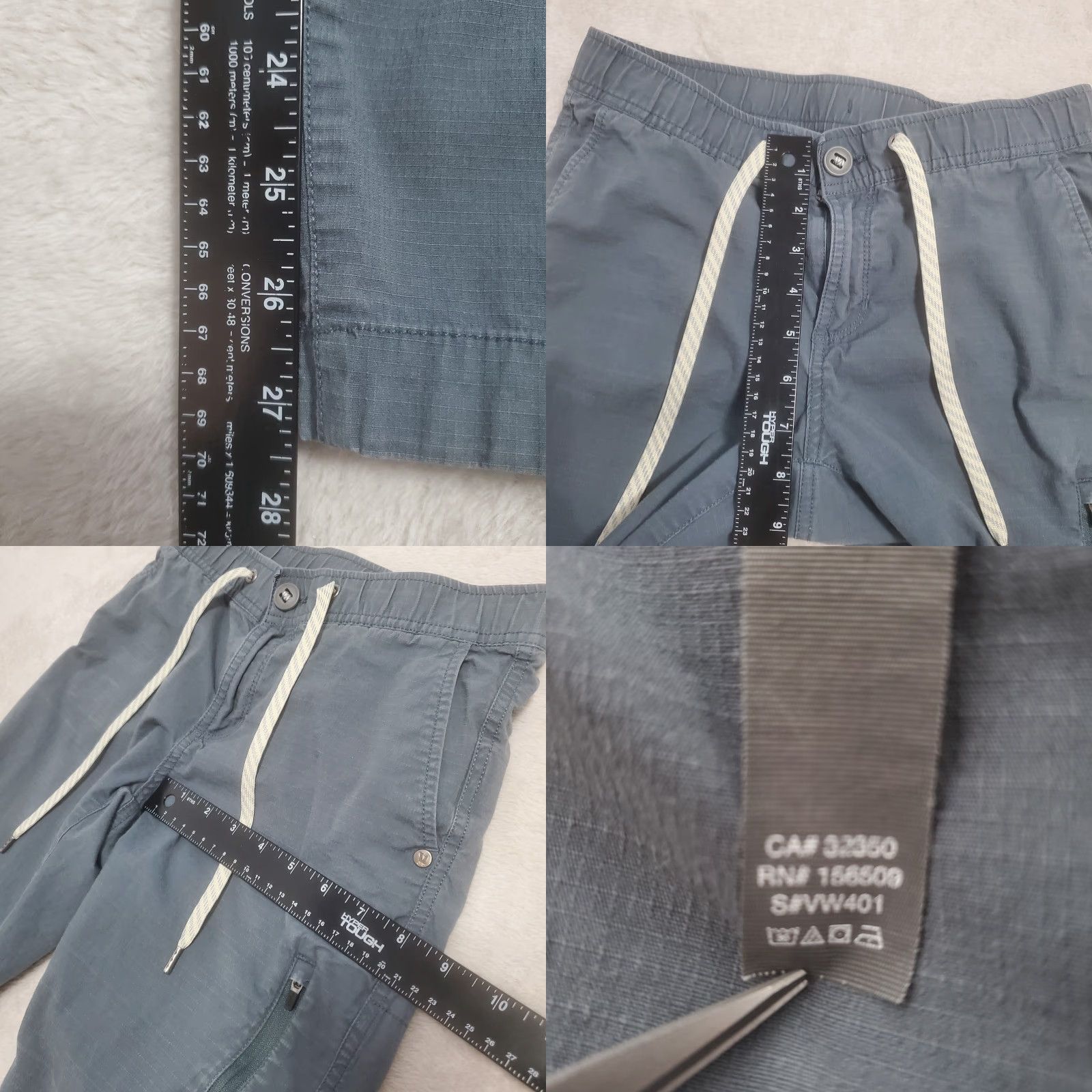 Vuori Vuori Pants Women XS Gray Ripstop VW401 Cargo Hiking Gorpcore Vel 27Inseam Zip Pockets Size 26" / US 2 / IT 38 - 8 Thumbnail
