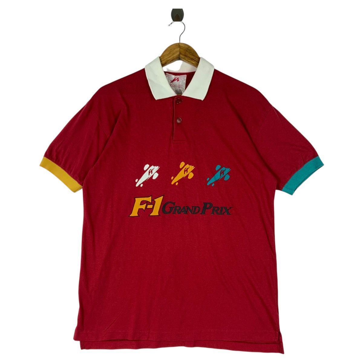 Formula 1 × Vintage Vintage F-1 GRAND PRIX centre spellout polo tee Size US M / EU 48-50 / 2 - 1 Thumbnail