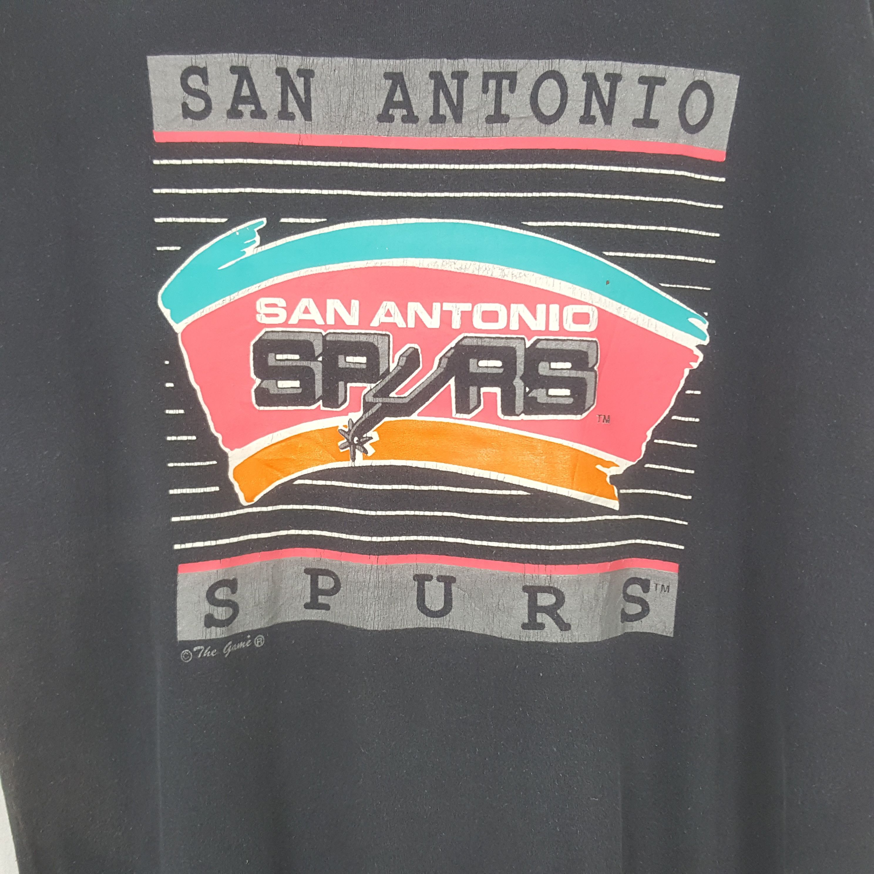 NBA Vintage San Antonio Spurs NBA Basketball Team Tshirt RR25 Size US XL / EU 56 / 4 - 2 Thumbnail
