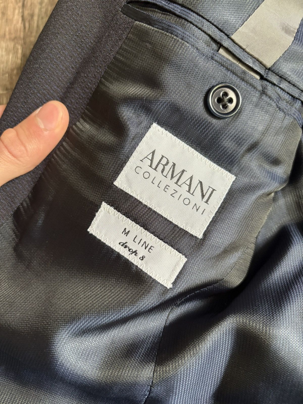 Armani Collezioni M Line Wool Two Buttons Blazer Size 46