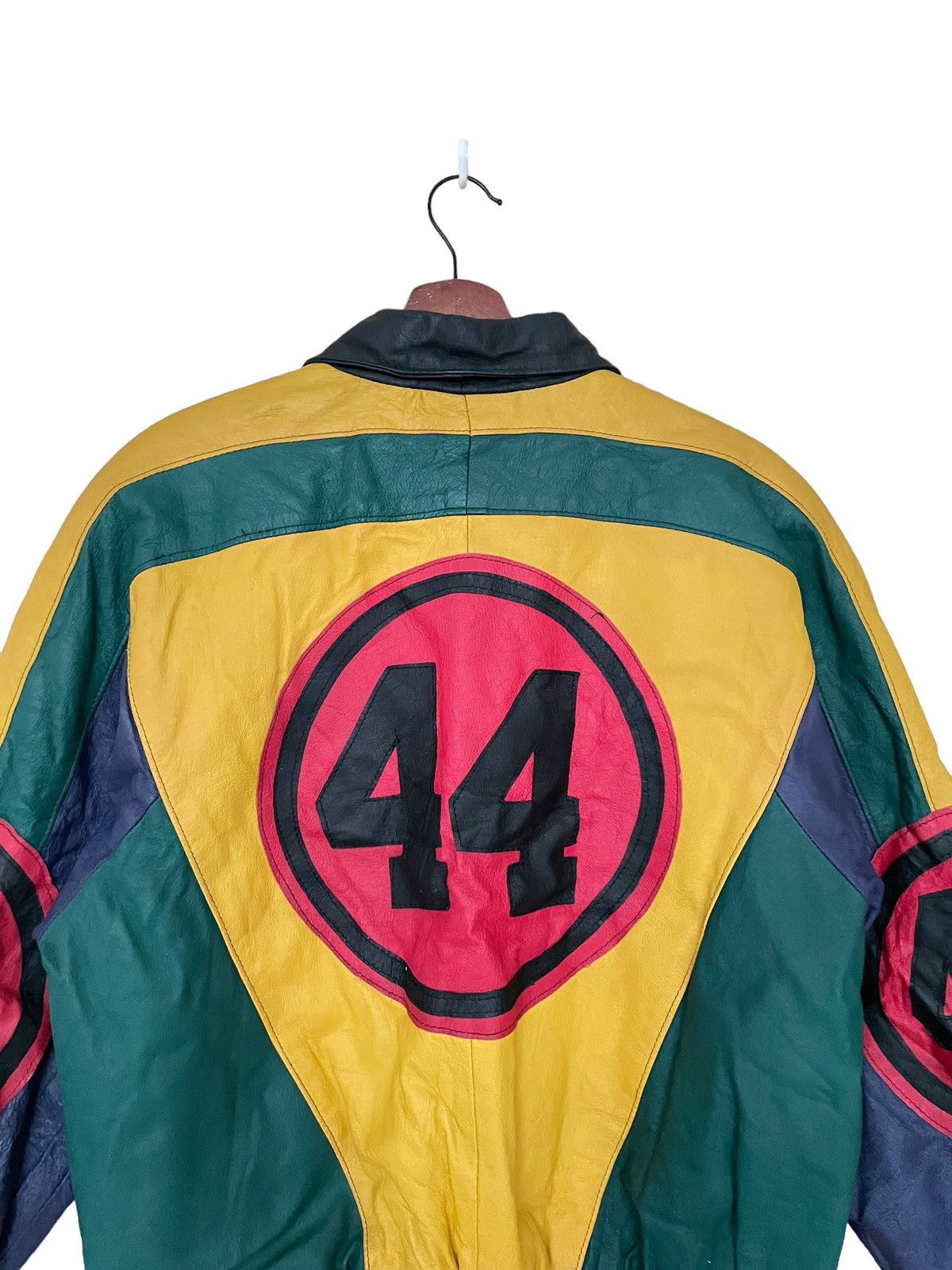 Vintage Vintage Brand Valina Multi Colour Leather Jacket 1980s Size US M / EU 48-50 / 2 - 7 Thumbnail