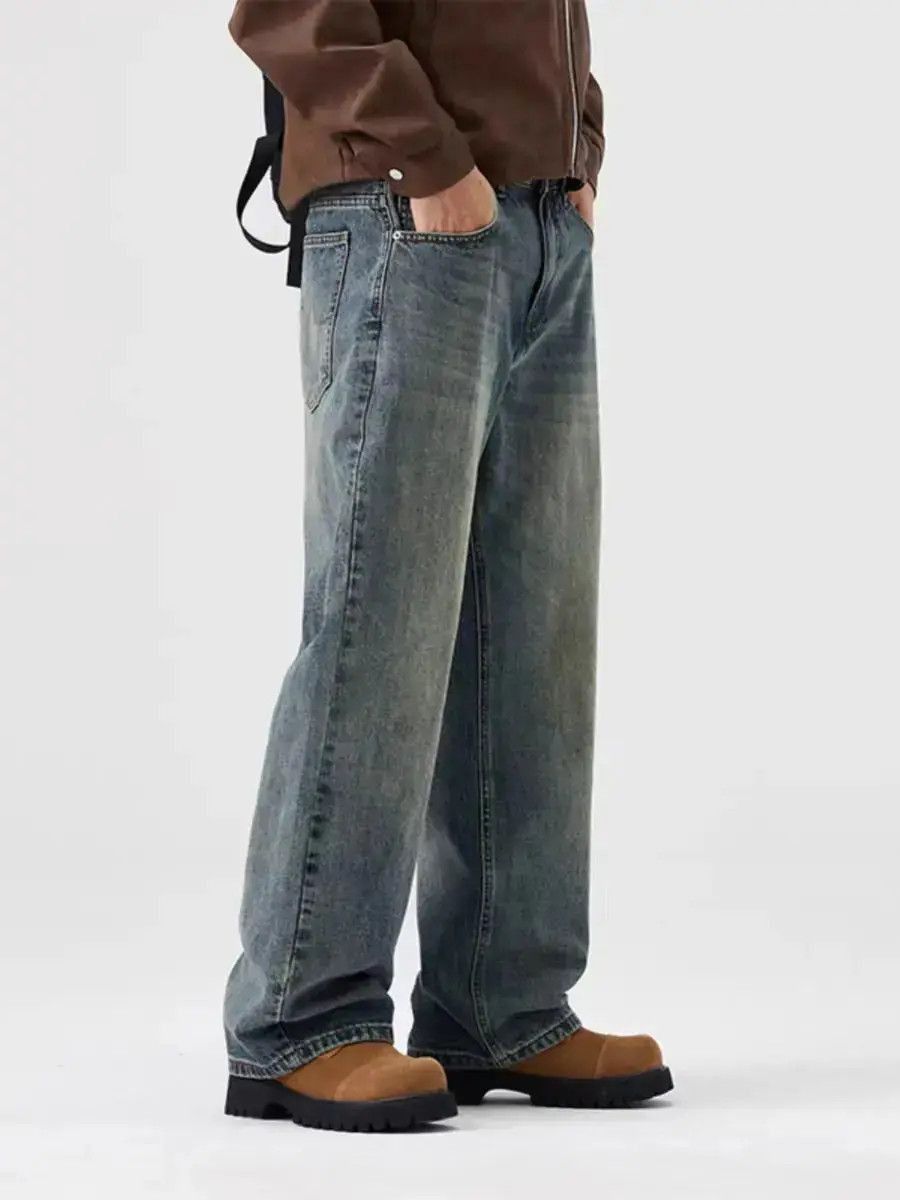 Japanese Brand American Vintage High Street Loose Straight Jeans Size US 30 / EU 46 - 5 Thumbnail