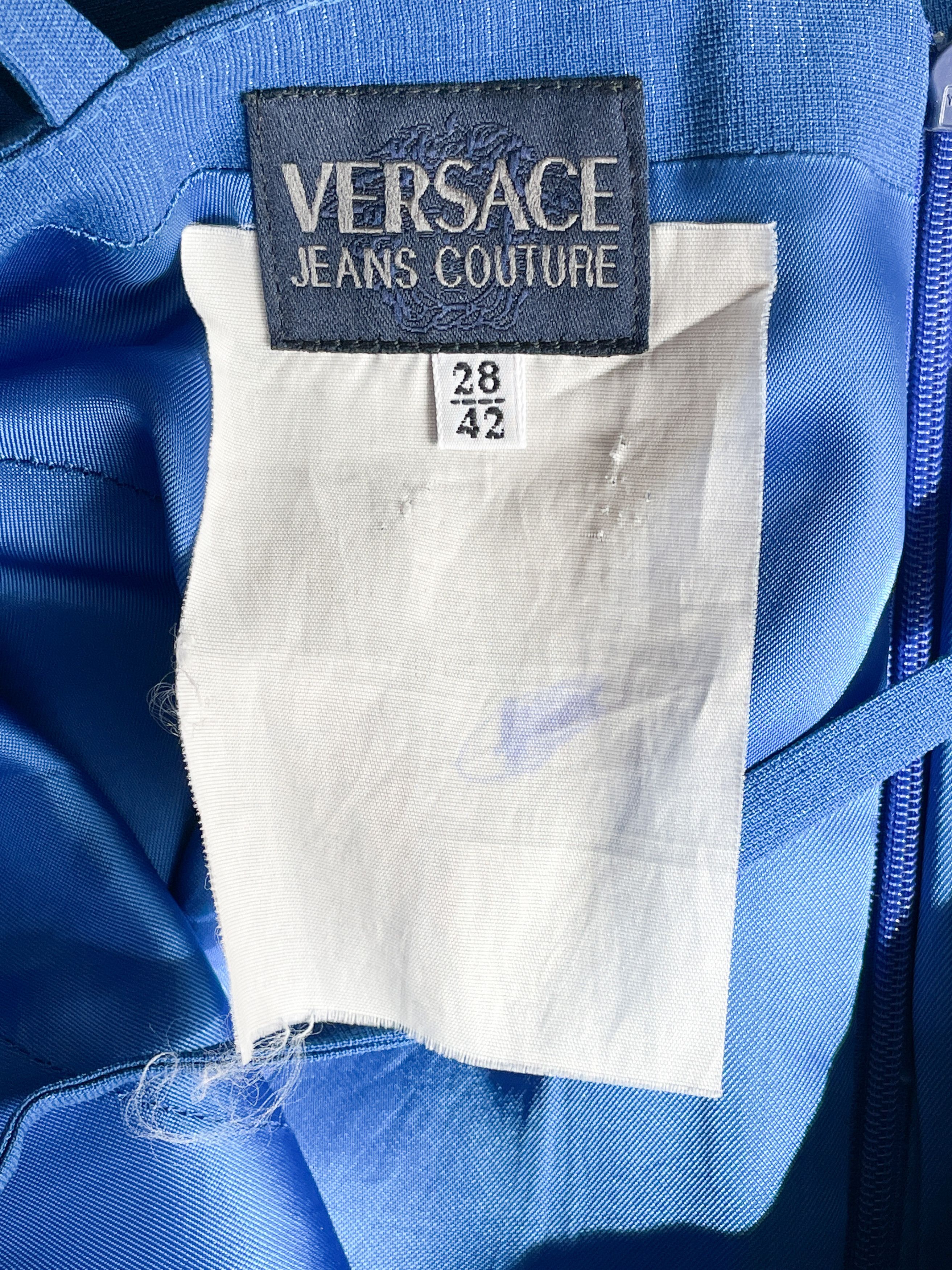 Versace Jeans Couture blue strap dress Size XS / US 0-2 / IT 36-38 - 5 Thumbnail