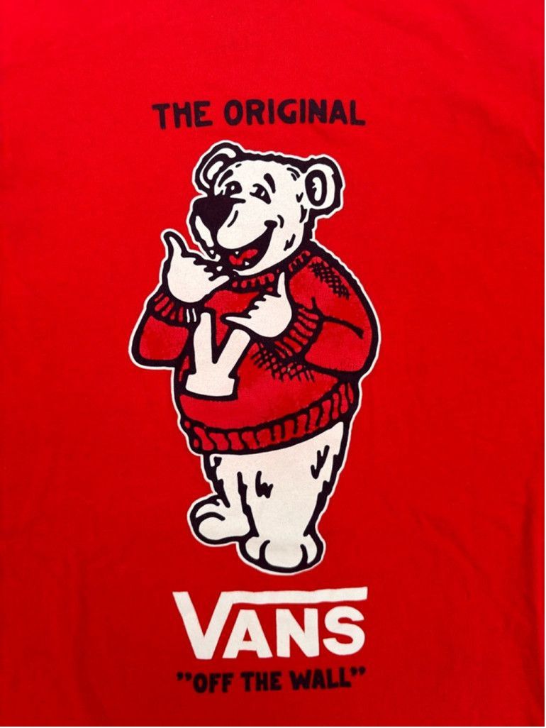 Vans Boys Vans T-shirt XL Red Bear Graphic Tee Size US XL / EU 56 / 4 - 6 Thumbnail