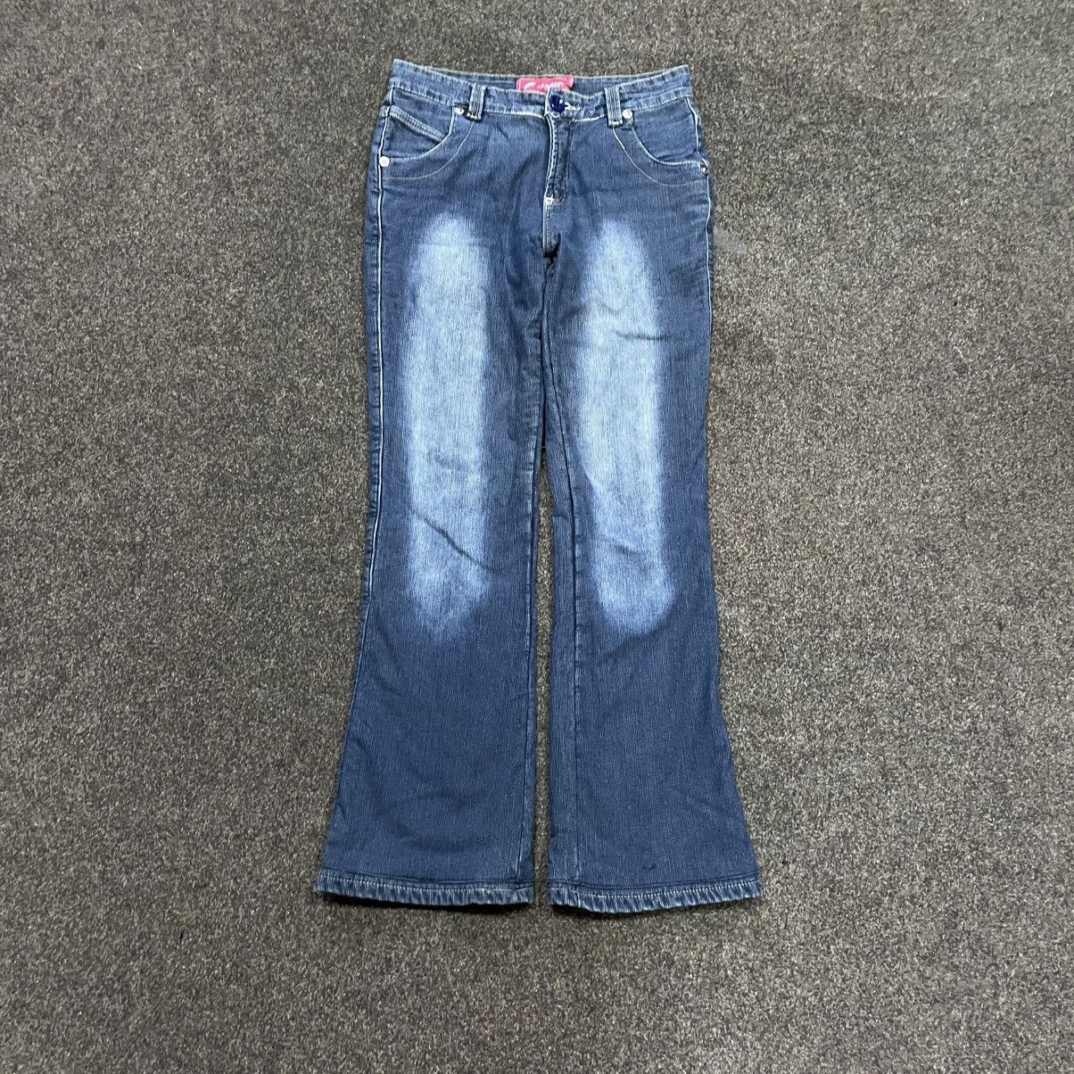 Vintage Vintage Y2K Baggy Flared Jeans Sun Faded Skate Graphic 32 Size 32" / US 10 / IT 46 - 9 Thumbnail