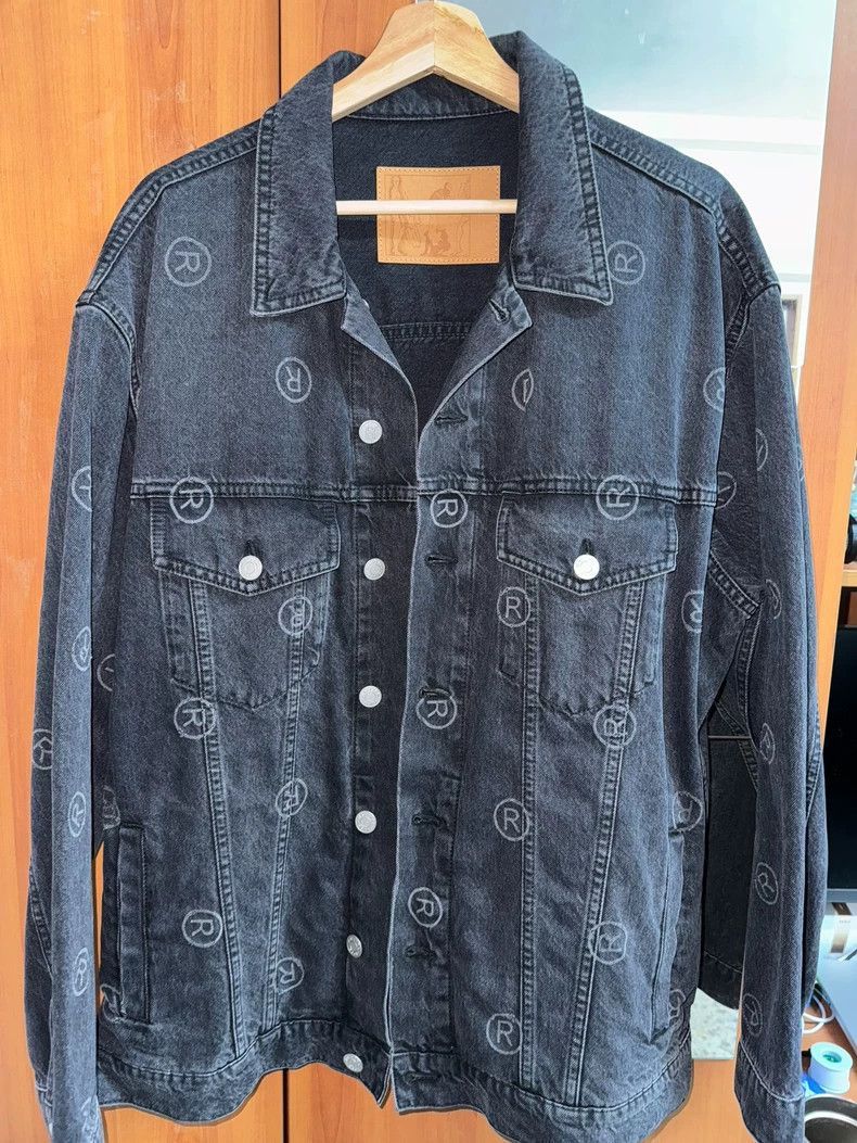 Other martine rose black logo printed denim jacket Size US M / EU 48-50 / 2 - 6 Thumbnail