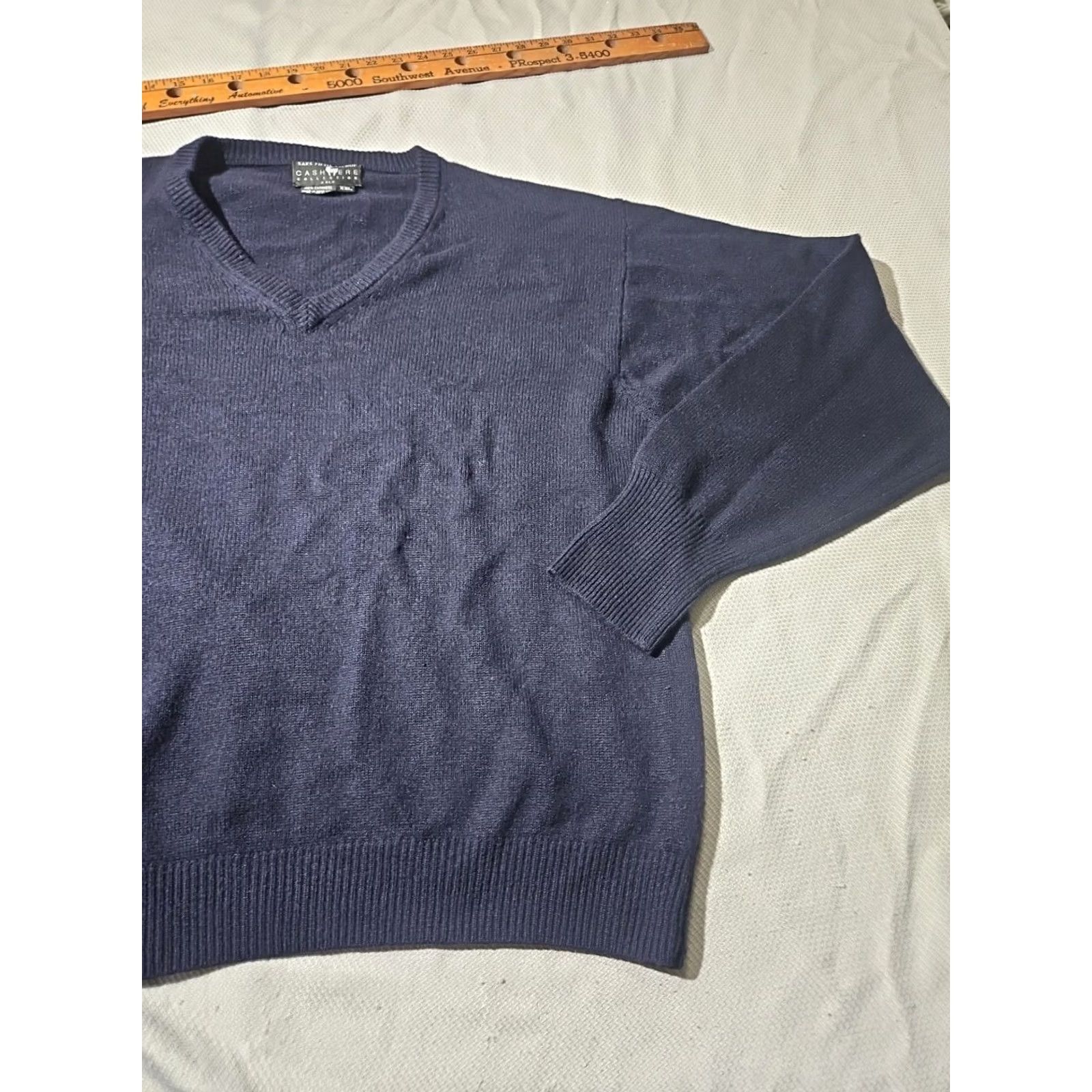 Saks Fifth Avenue Saks Fifth Avenue Sweater Mens XXL 2XL Blue Cashmere 2ply Luxury Grandpa Preppy Size US XXL / EU 58 / 5 - 5 Thumbnail