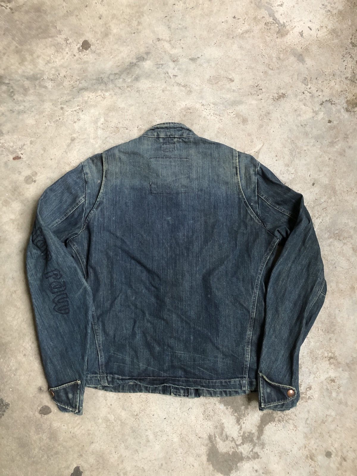 G-Star Vintage G-Star Raw Biker Style Denim Jacket Size US M / EU 48-50 / 2 - 7 Thumbnail