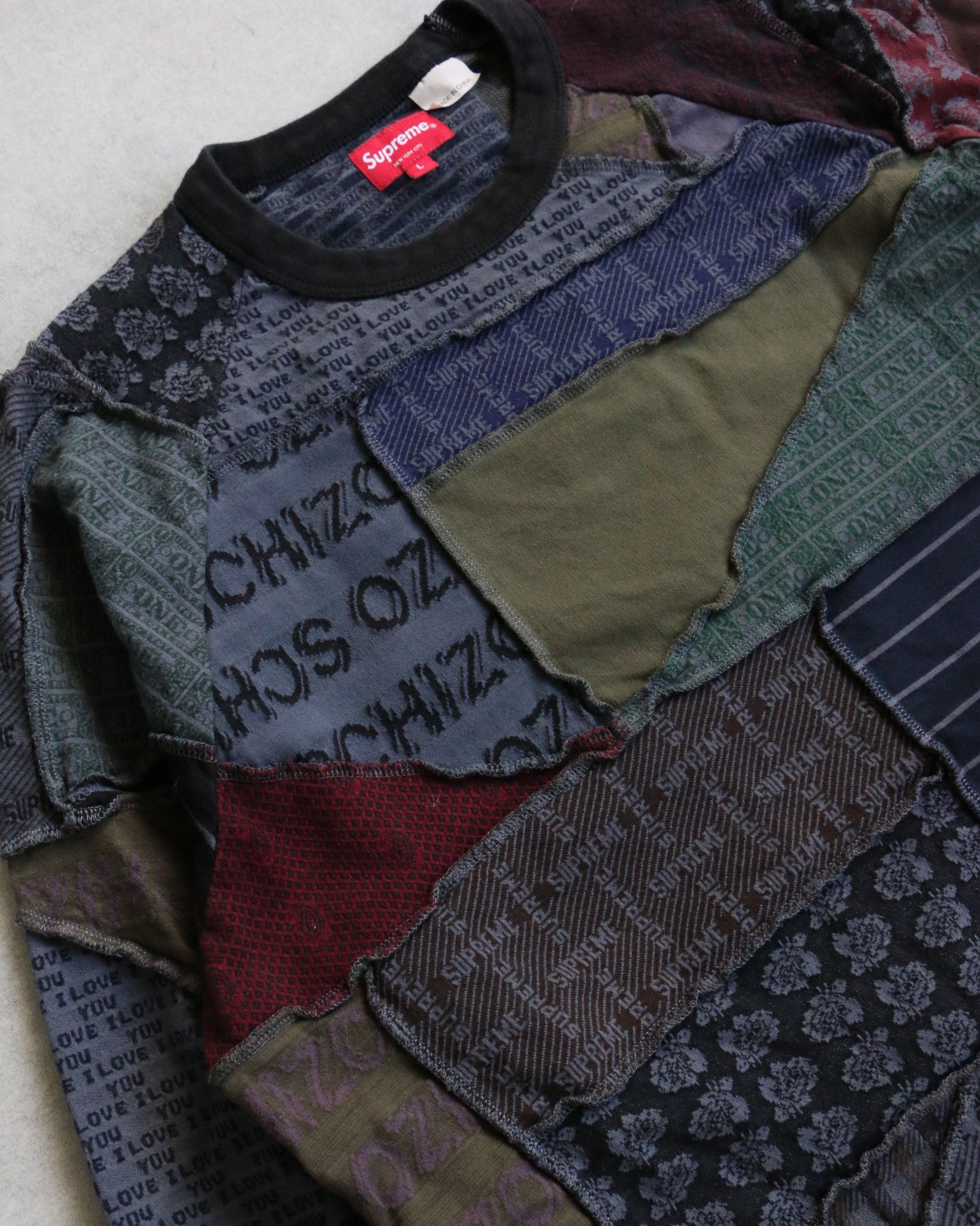 Supreme Supreme Schizo Jacquard Patchwork L/S Sweater Size US L / EU 52-54 / 3 - 3 Thumbnail