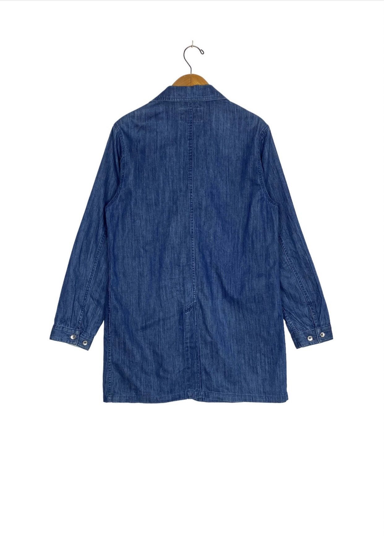 Japanese Brand Rare‼️ Inherit Workwear Long Denim Jacket Size US M / EU 48-50 / 2 - 3 Thumbnail