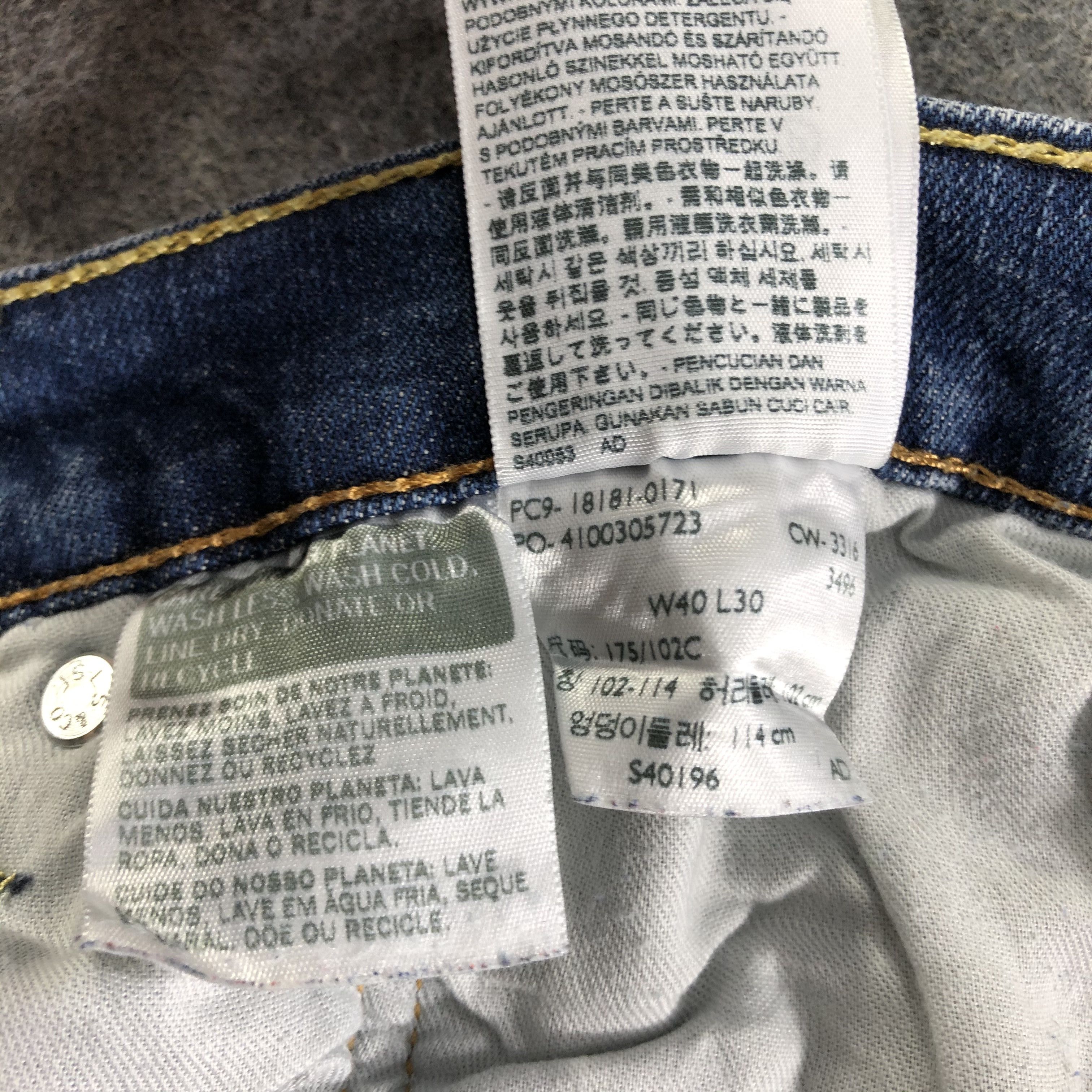 Levi's Vintage Blue Wash Levis 541 Jeans-J3116 Size US 40 / EU 56 - 13 Thumbnail