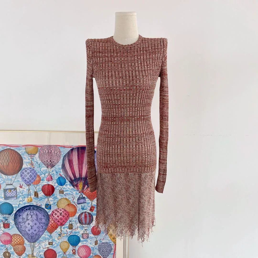 Dior Christian Dior Striped Knit Dress Size US M / EU 48-50 / 2 - 1 Thumbnail