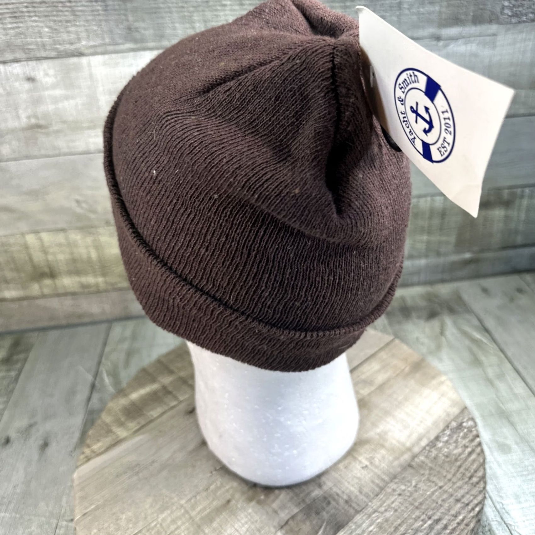 Vintage Yacht & Smith Beanie Unisex Adults One Size Dark Gray Knit Hats Men Women Size ONE SIZE - 7 Thumbnail