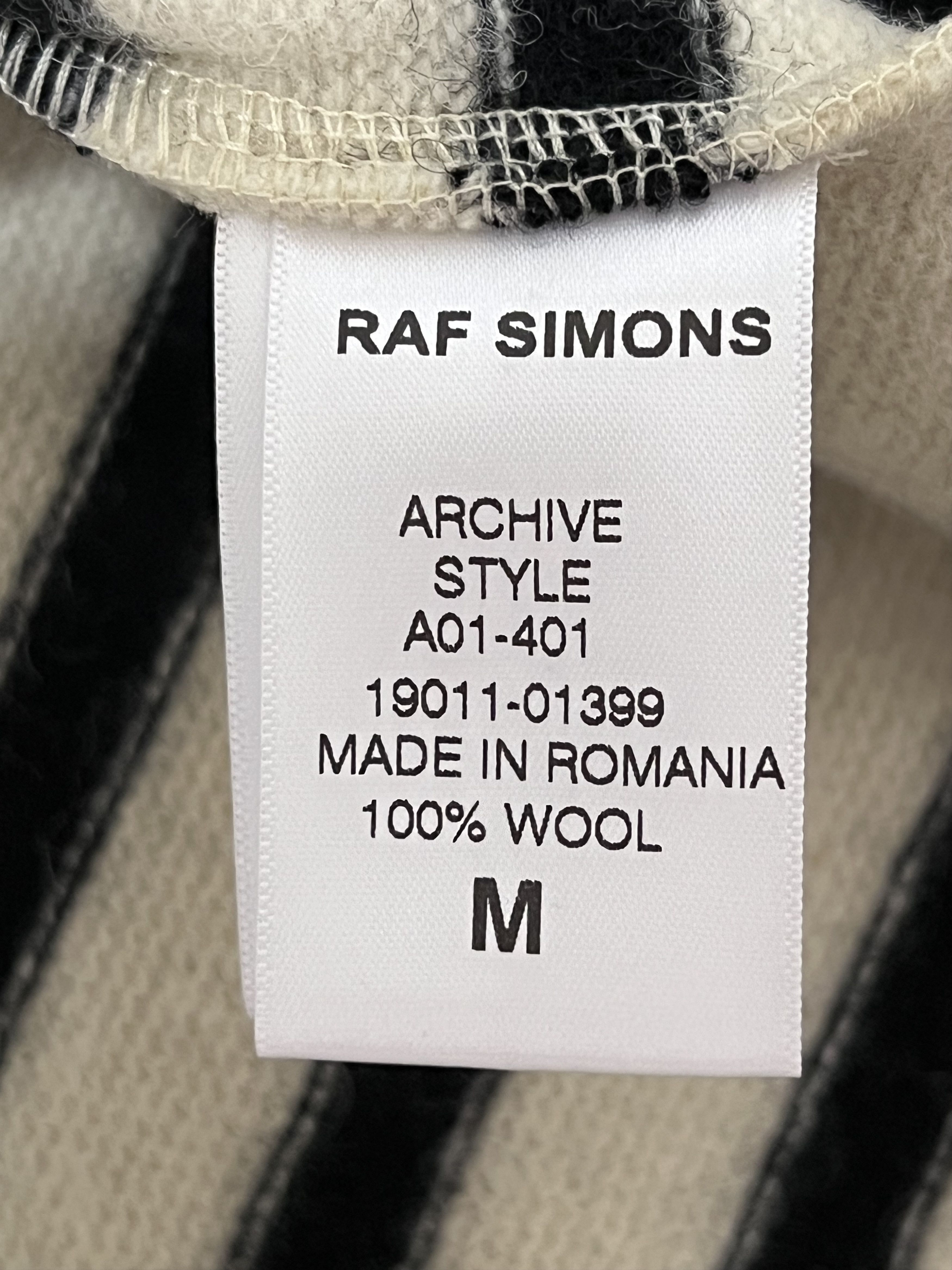 Raf Simons 💚 Raf Simons Redux Striped Sweater With Patches NEW Size US M / EU 48-50 / 2 - 7 Thumbnail