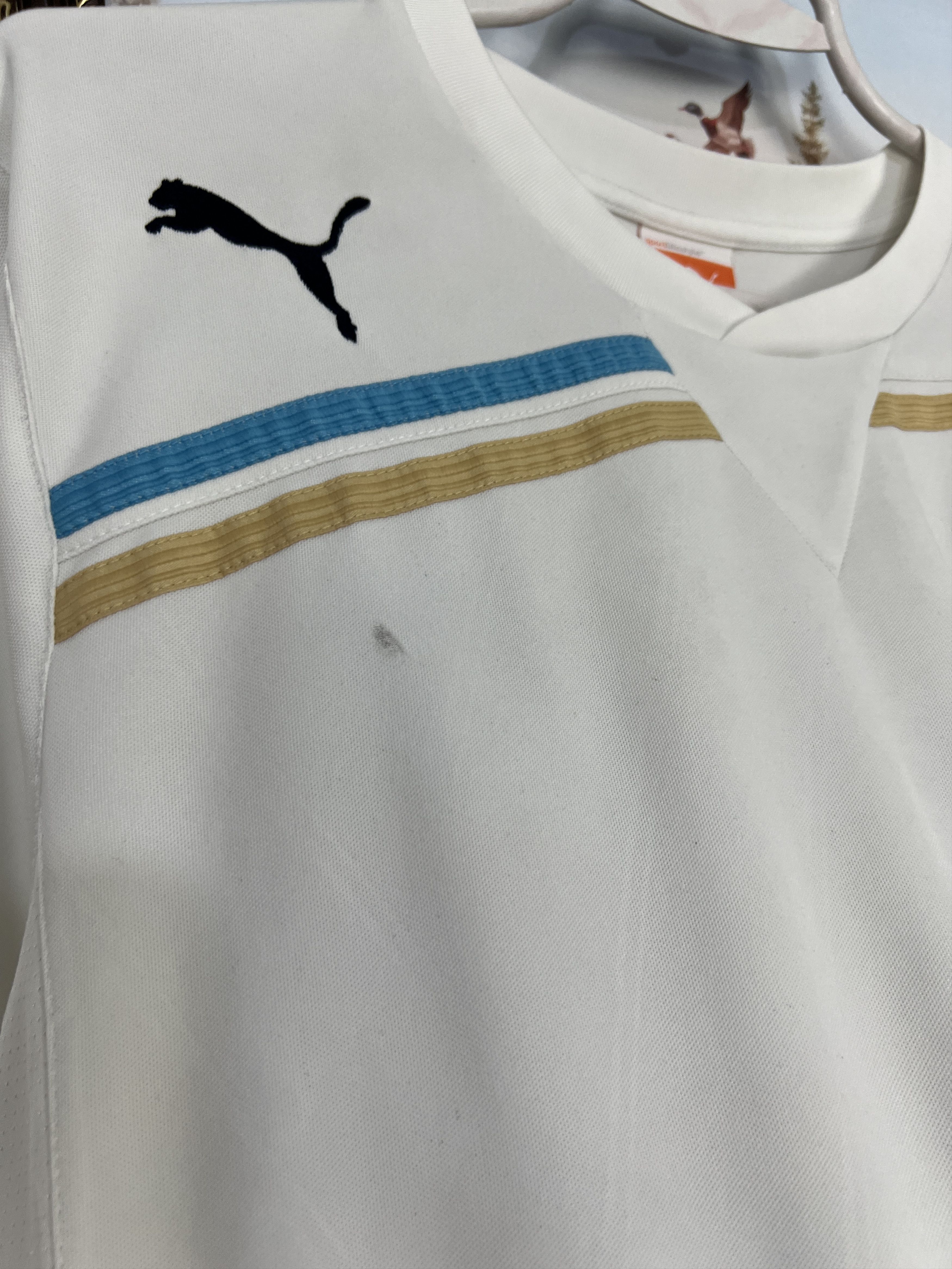 Puma Lazio Away football shirt 2012 Soccer Puma White Maglia Size US L / EU 52-54 / 3 - 8 Thumbnail