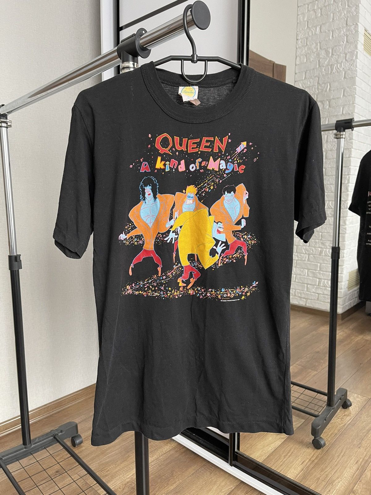 1986 Vintage Queen A Kind Of Magic Tour Band T-Shirt Tee
