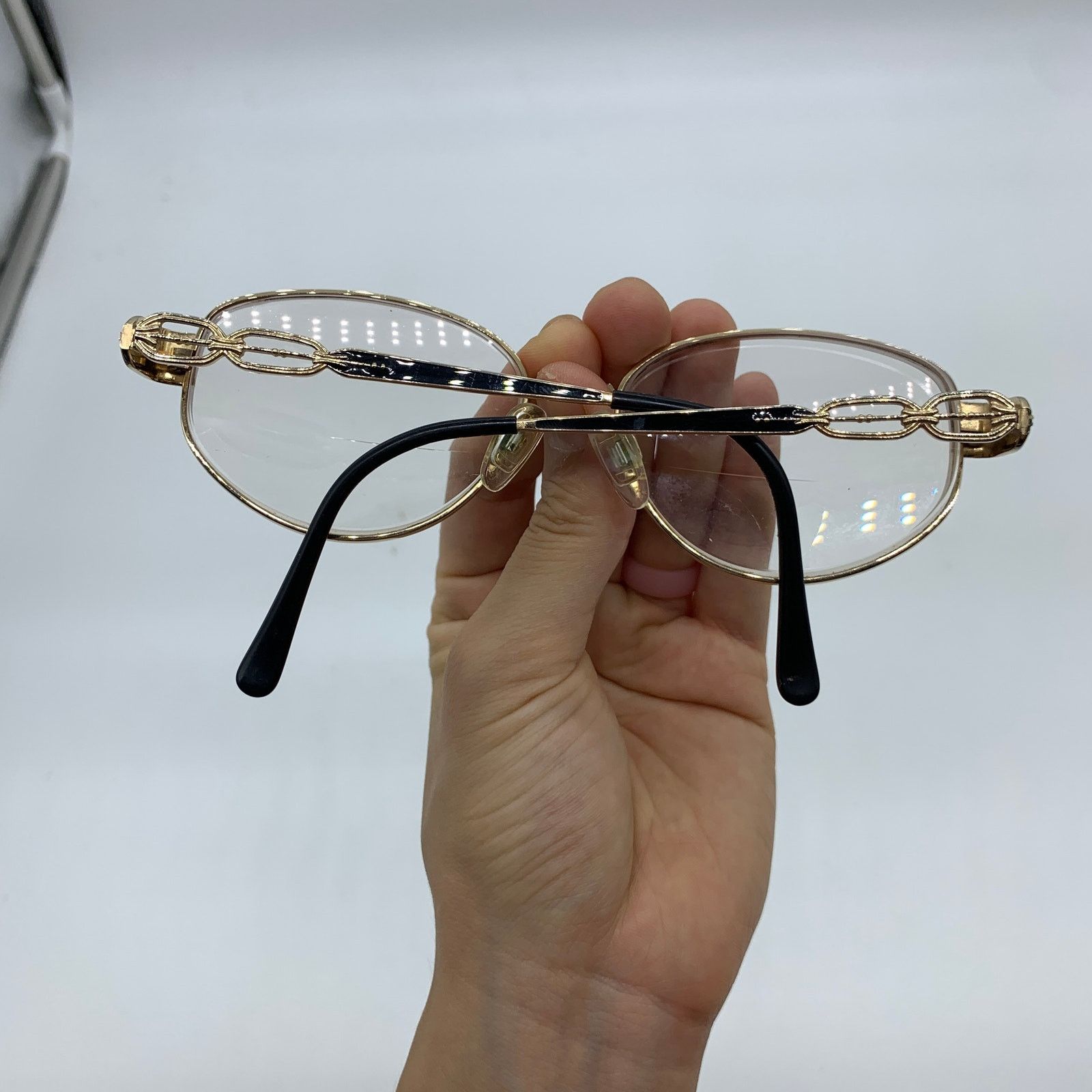 Other Women's Prescription Gold Color Glasses 56 15 Size ONE SIZE - 2 Thumbnail